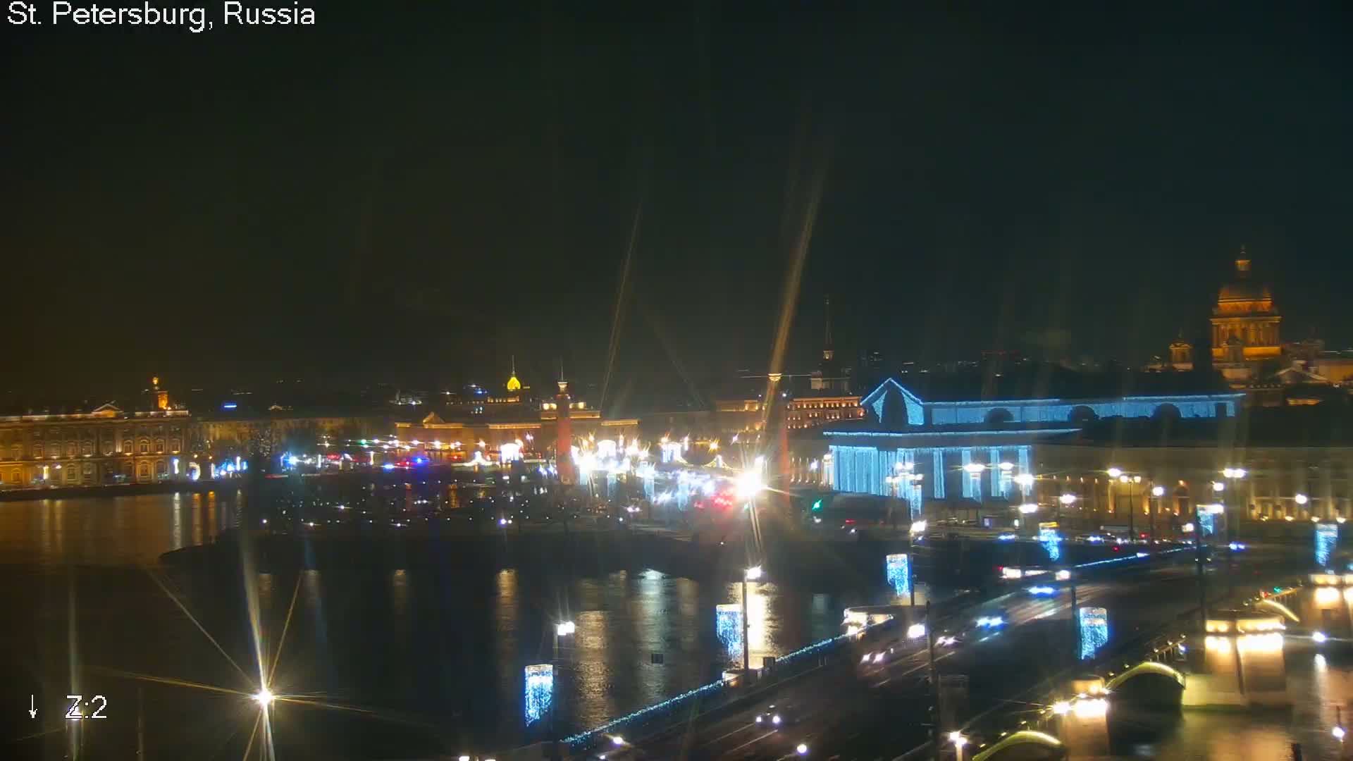 St. Petersburg City Panoramic from Petrogradsky Island Skyline Live Cam -Kronverkskoye, Petrogradsky, Saint Petersburg, Northwestern (Severo-Zapadnyy), Russia