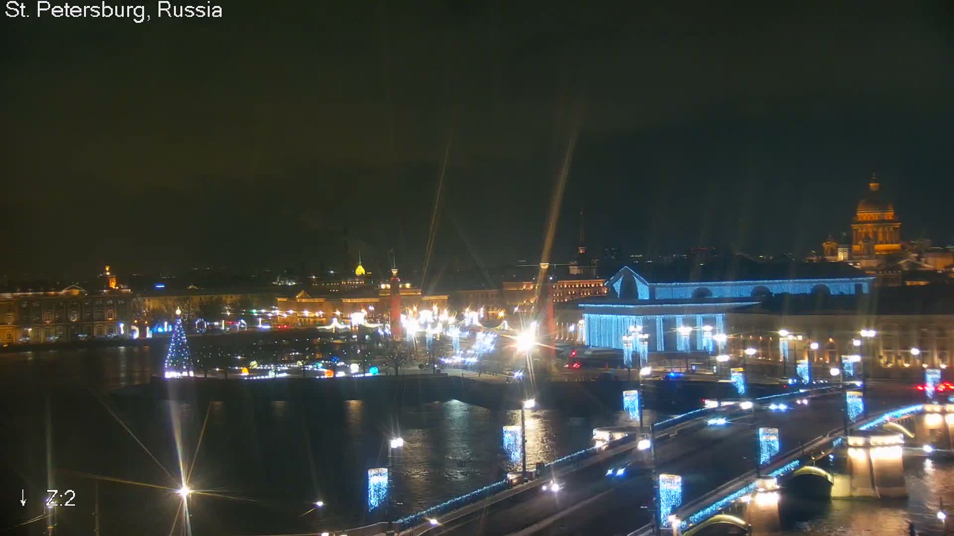 St. Petersburg City Panoramic from Petrogradsky Island Skyline Live Cam -Kronverkskoye, Petrogradsky, Saint Petersburg, Northwestern (Severo-Zapadnyy), Russia