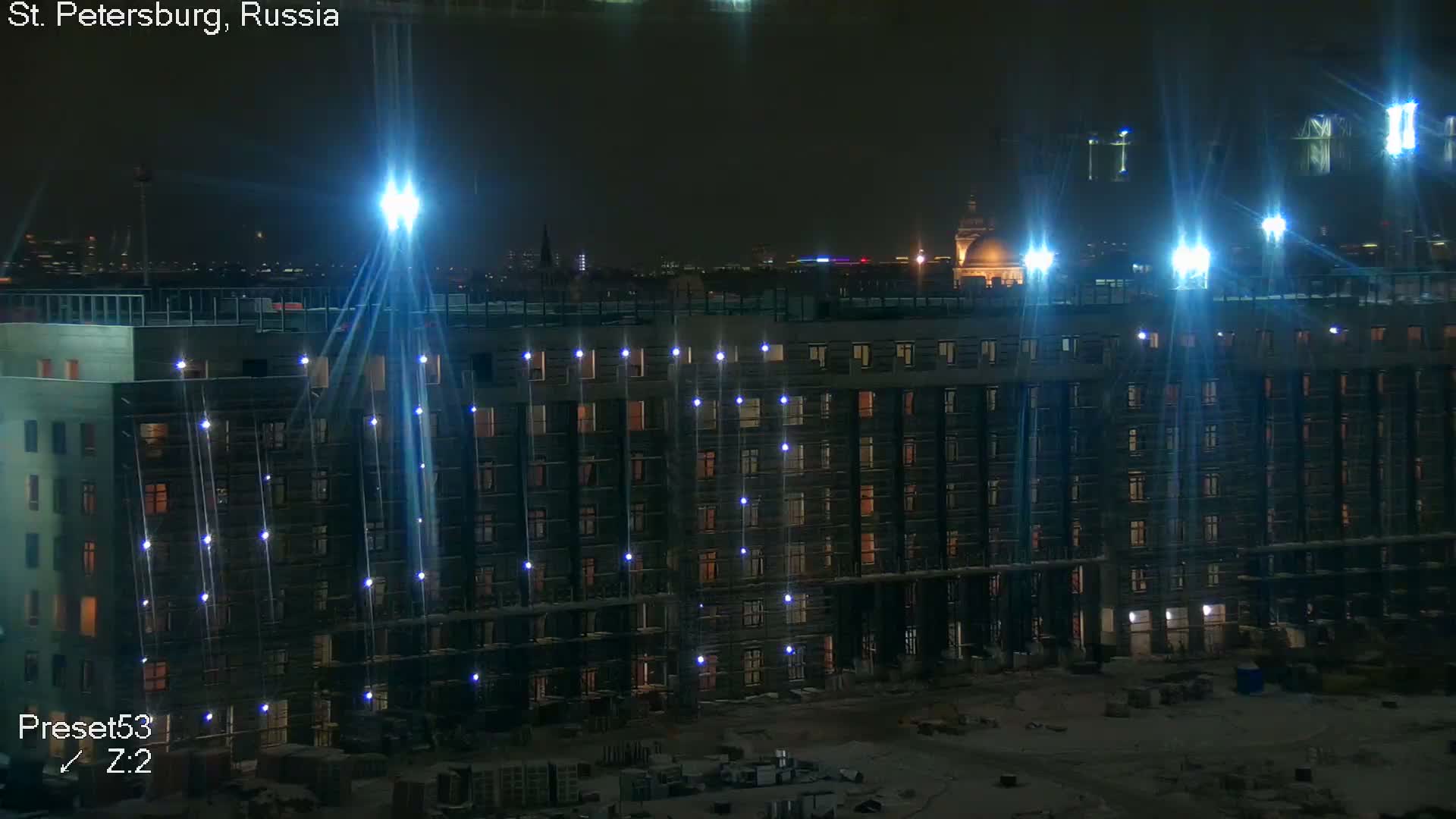 St. Petersburg City Panoramic from Petrogradsky Island Skyline Live Cam -Kronverkskoye, Petrogradsky, Saint Petersburg, Northwestern (Severo-Zapadnyy), Russia