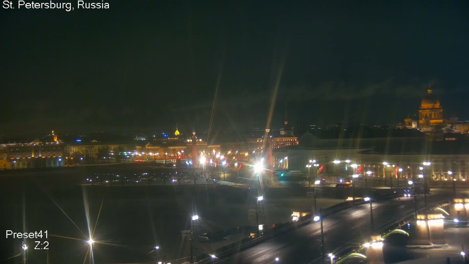 St. Petersburg City Panoramic from Petrogradsky Island Skyline Live Cam -Kronverkskoye, Petrogradsky, Saint Petersburg, Northwestern (Severo-Zapadnyy), Russia