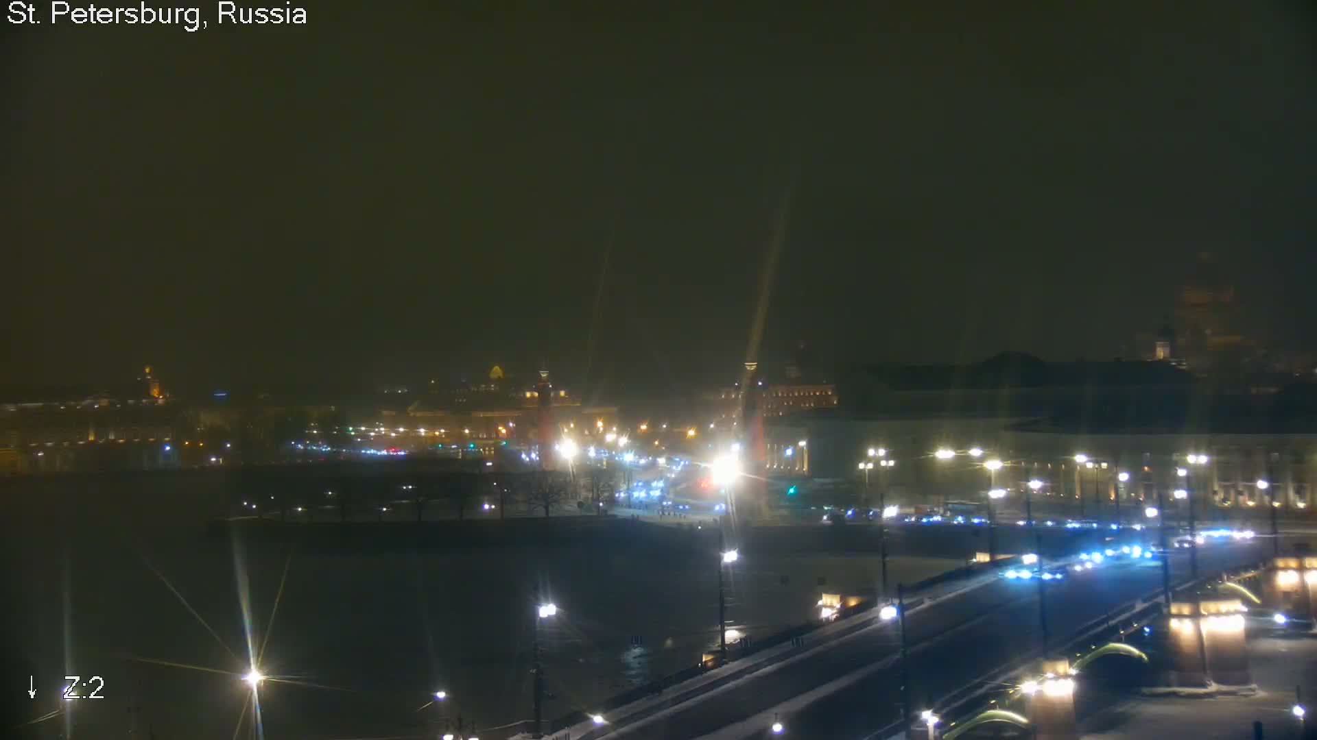 St. Petersburg City Panoramic from Petrogradsky Island Skyline Live Cam -Kronverkskoye, Petrogradsky, Saint Petersburg, Northwestern (Severo-Zapadnyy), Russia