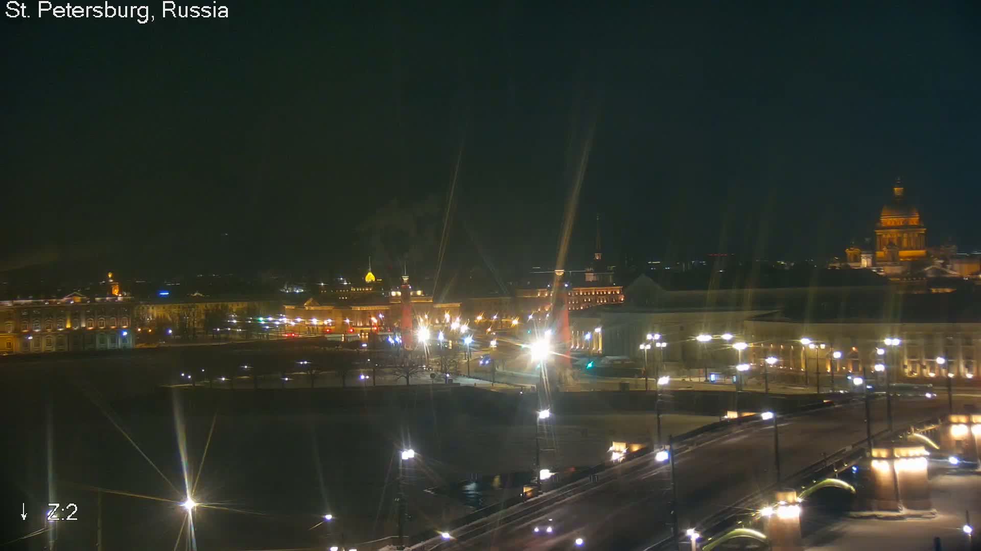 St. Petersburg City Panoramic from Petrogradsky Island Skyline Live Cam -Kronverkskoye, Petrogradsky, Saint Petersburg, Northwestern (Severo-Zapadnyy), Russia