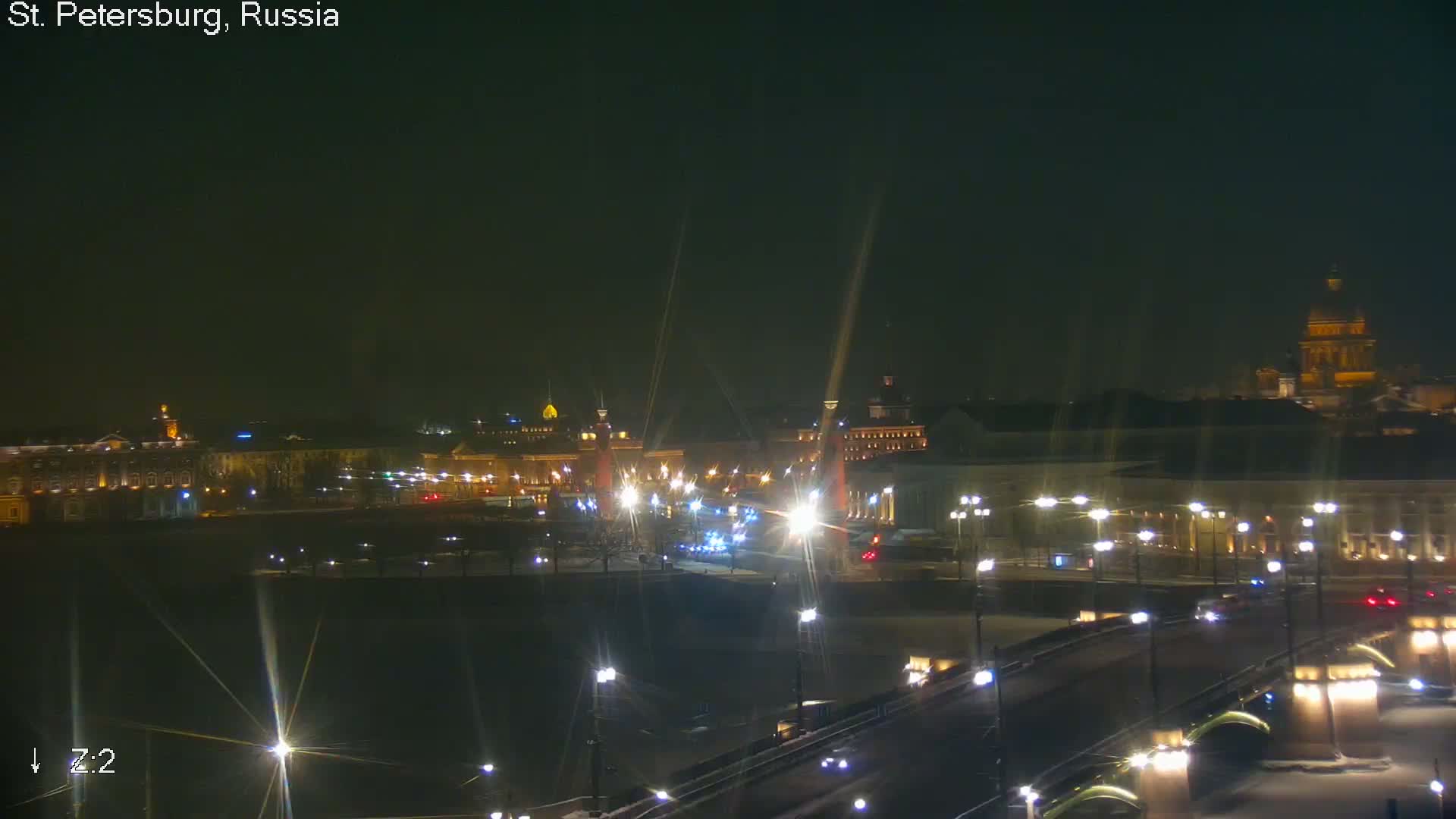 St. Petersburg City Panoramic from Petrogradsky Island Skyline Live Cam -Kronverkskoye, Petrogradsky, Saint Petersburg, Northwestern (Severo-Zapadnyy), Russia