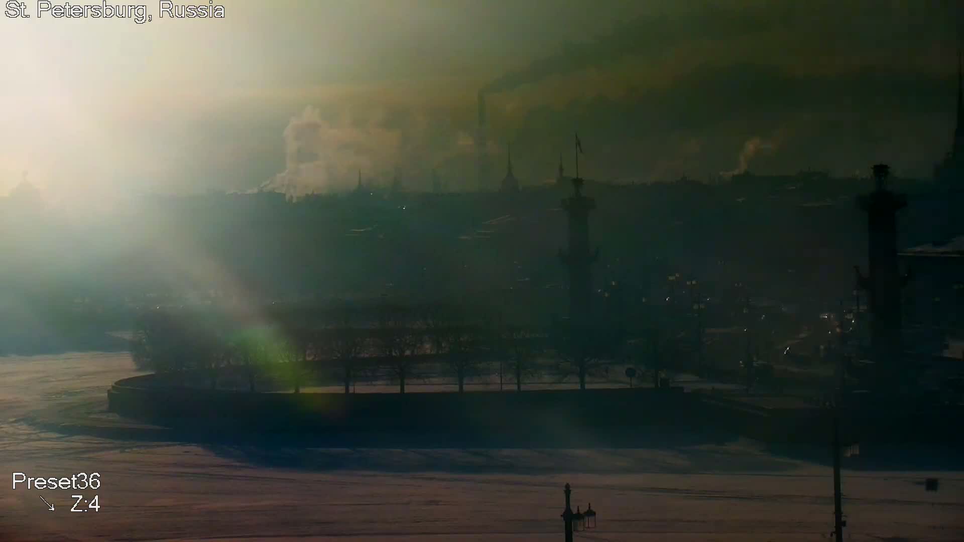 St. Petersburg City Panoramic from Petrogradsky Island Skyline Live Cam -Kronverkskoye, Petrogradsky, Saint Petersburg, Northwestern (Severo-Zapadnyy), Russia