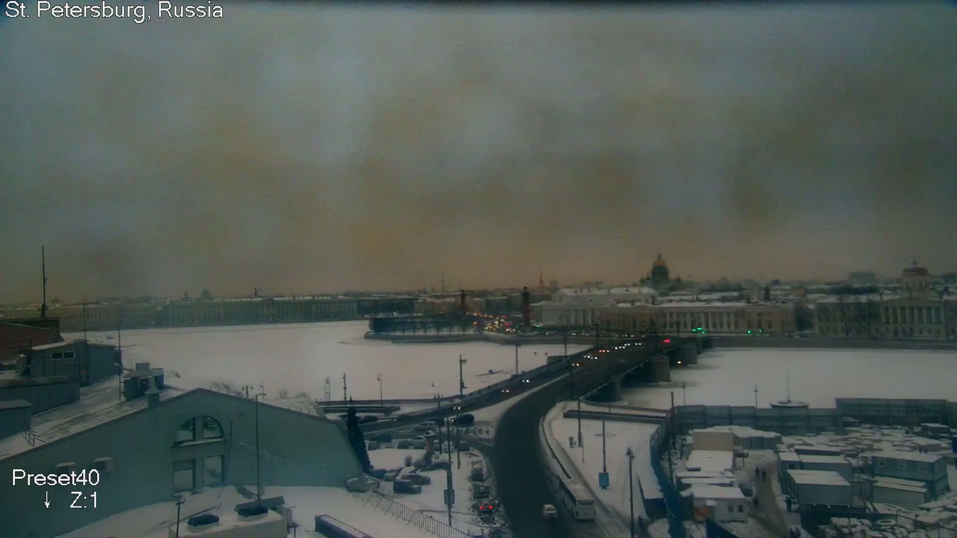 St. Petersburg City Panoramic from Petrogradsky Island Skyline Live Cam -Kronverkskoye, Petrogradsky, Saint Petersburg, Northwestern (Severo-Zapadnyy), Russia