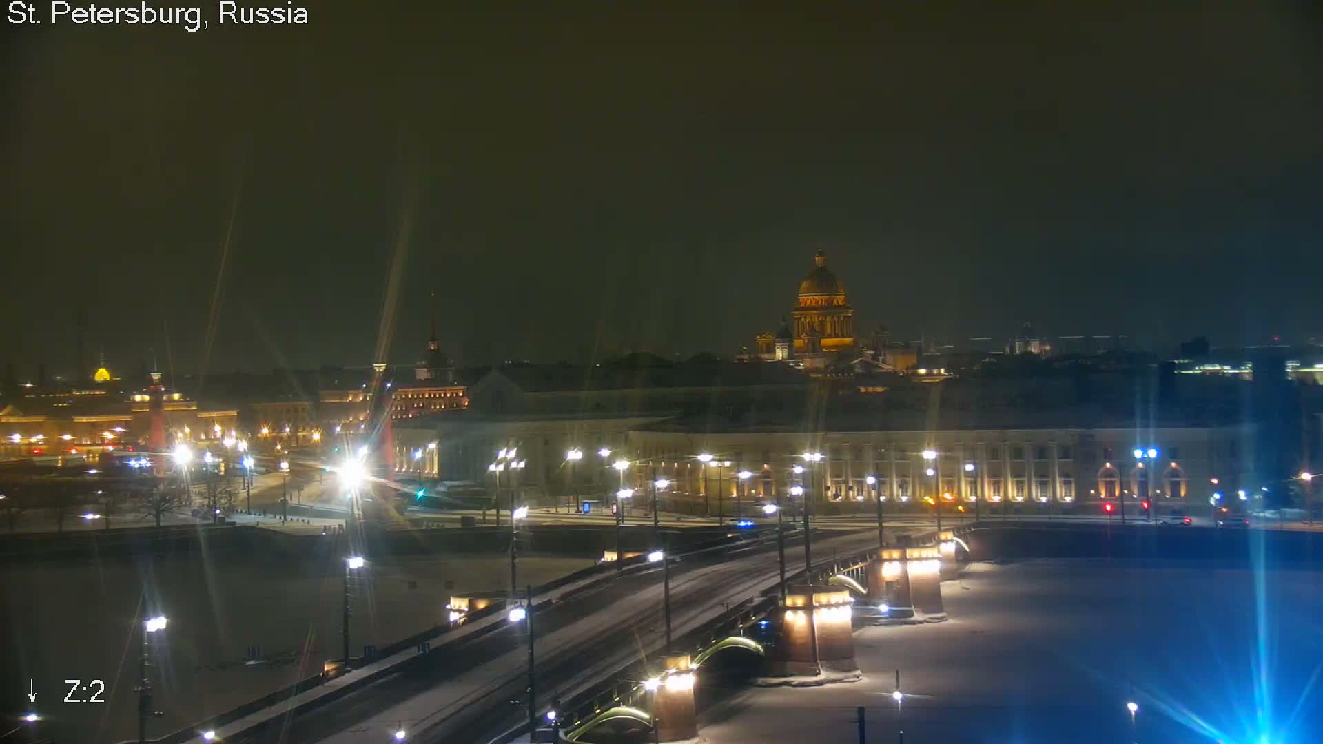 St. Petersburg City Panoramic from Petrogradsky Island Skyline Live Cam -Kronverkskoye, Petrogradsky, Saint Petersburg, Northwestern (Severo-Zapadnyy), Russia