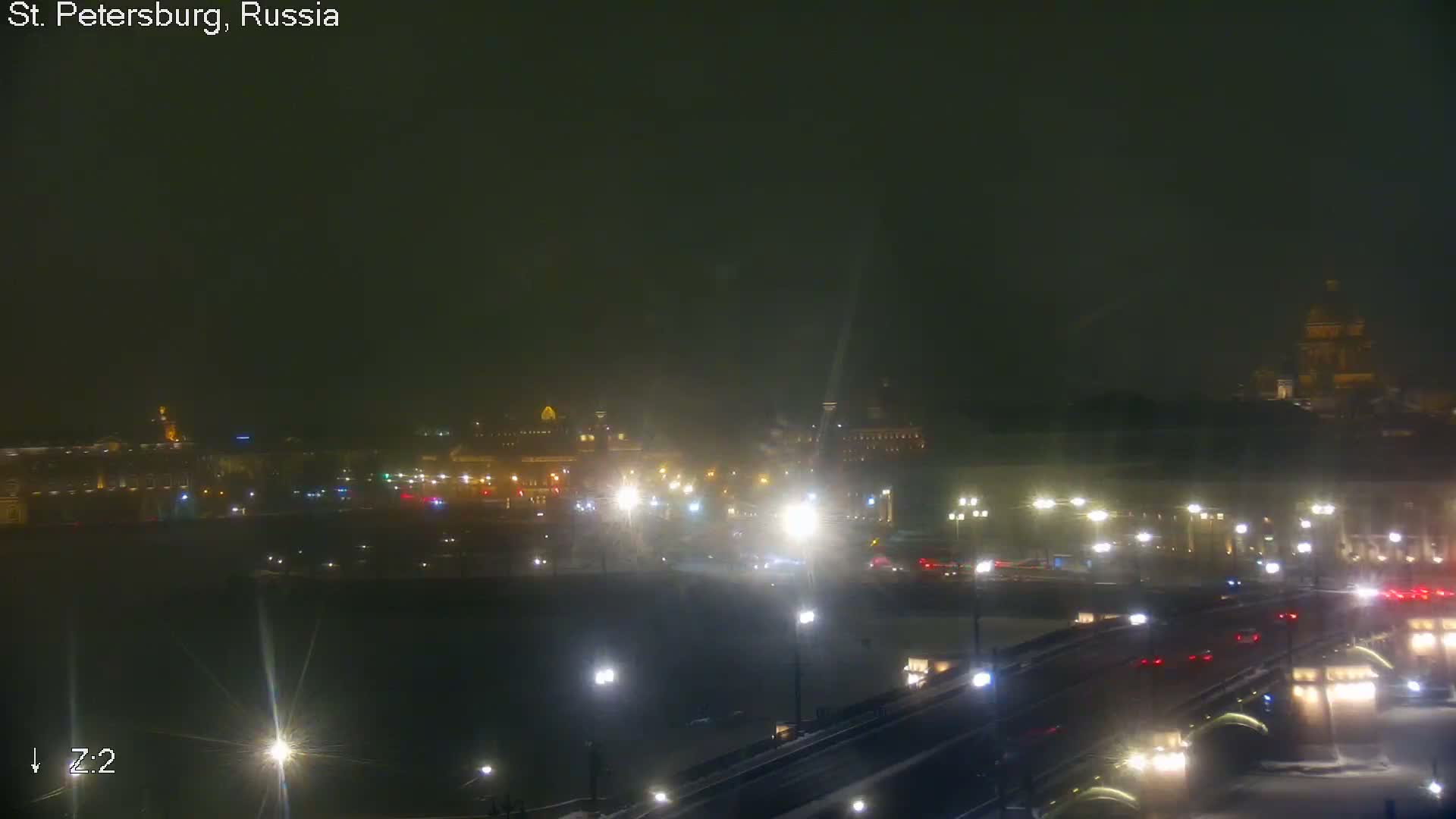 St. Petersburg City Panoramic from Petrogradsky Island Skyline Live Cam -Kronverkskoye, Petrogradsky, Saint Petersburg, Northwestern (Severo-Zapadnyy), Russia