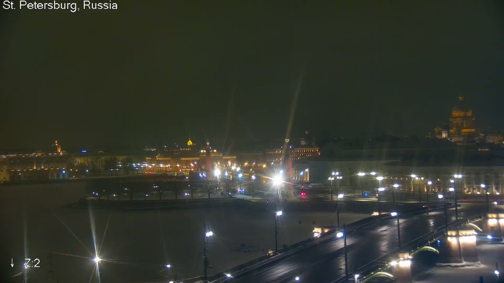 St. Petersburg City Panoramic from Petrogradsky Island Skyline Live Cam -Kronverkskoye, Petrogradsky, Saint Petersburg, Northwestern (Severo-Zapadnyy), Russia