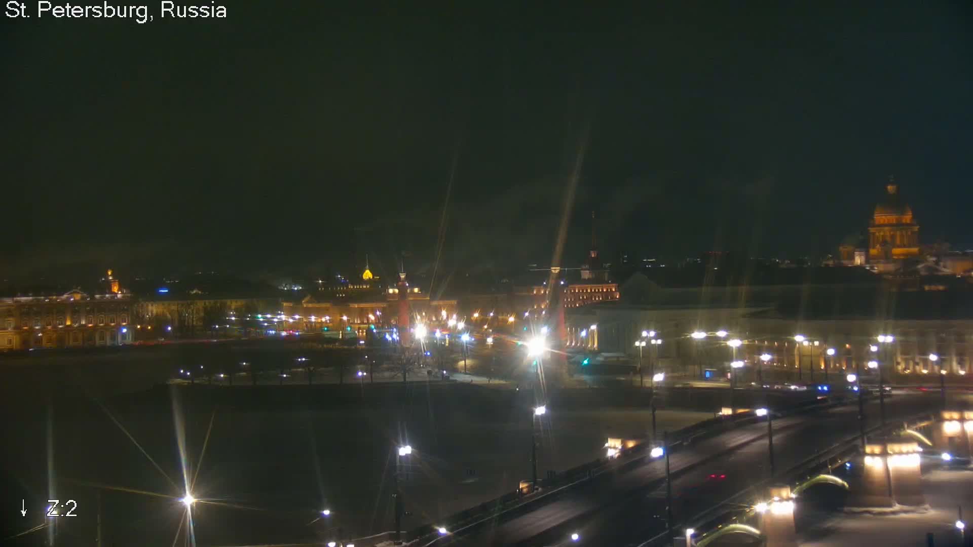 St. Petersburg City Panoramic from Petrogradsky Island Skyline Live Cam -Kronverkskoye, Petrogradsky, Saint Petersburg, Northwestern (Severo-Zapadnyy), Russia