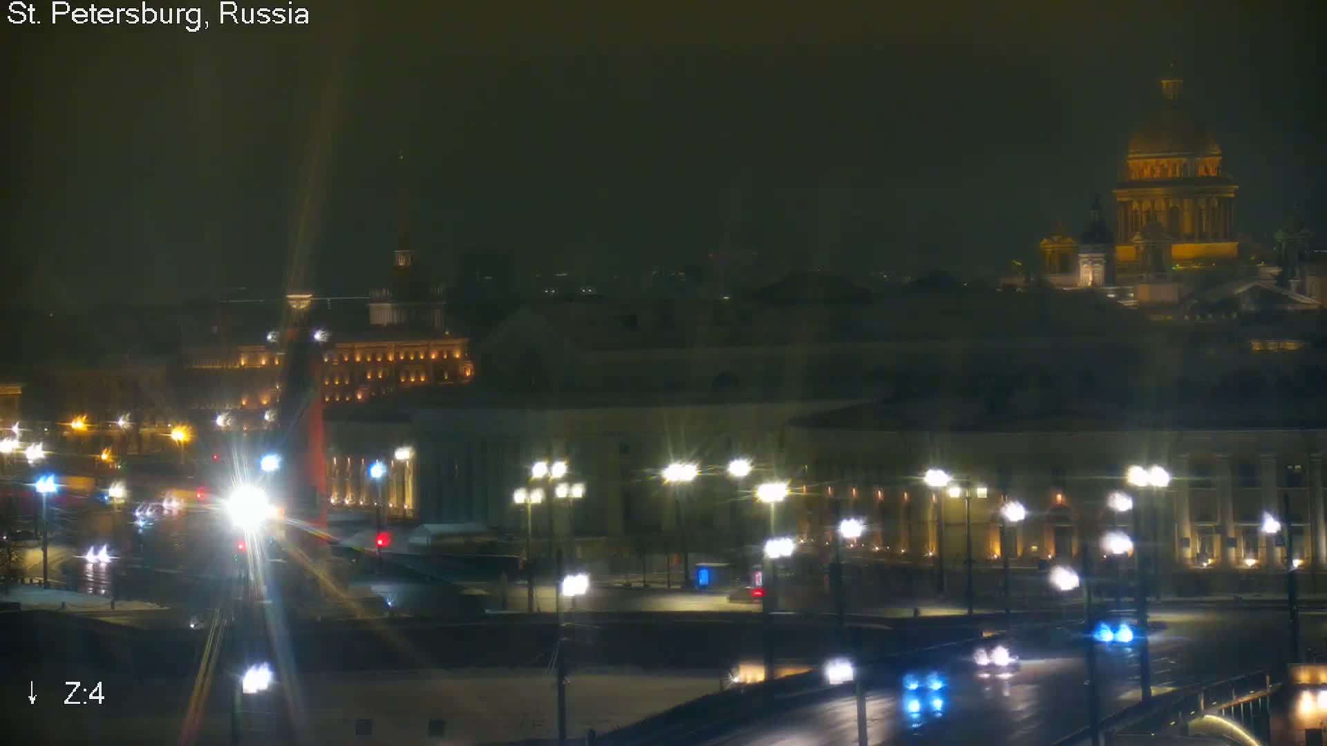 St. Petersburg City Panoramic from Petrogradsky Island Skyline Live Cam -Kronverkskoye, Petrogradsky, Saint Petersburg, Northwestern (Severo-Zapadnyy), Russia