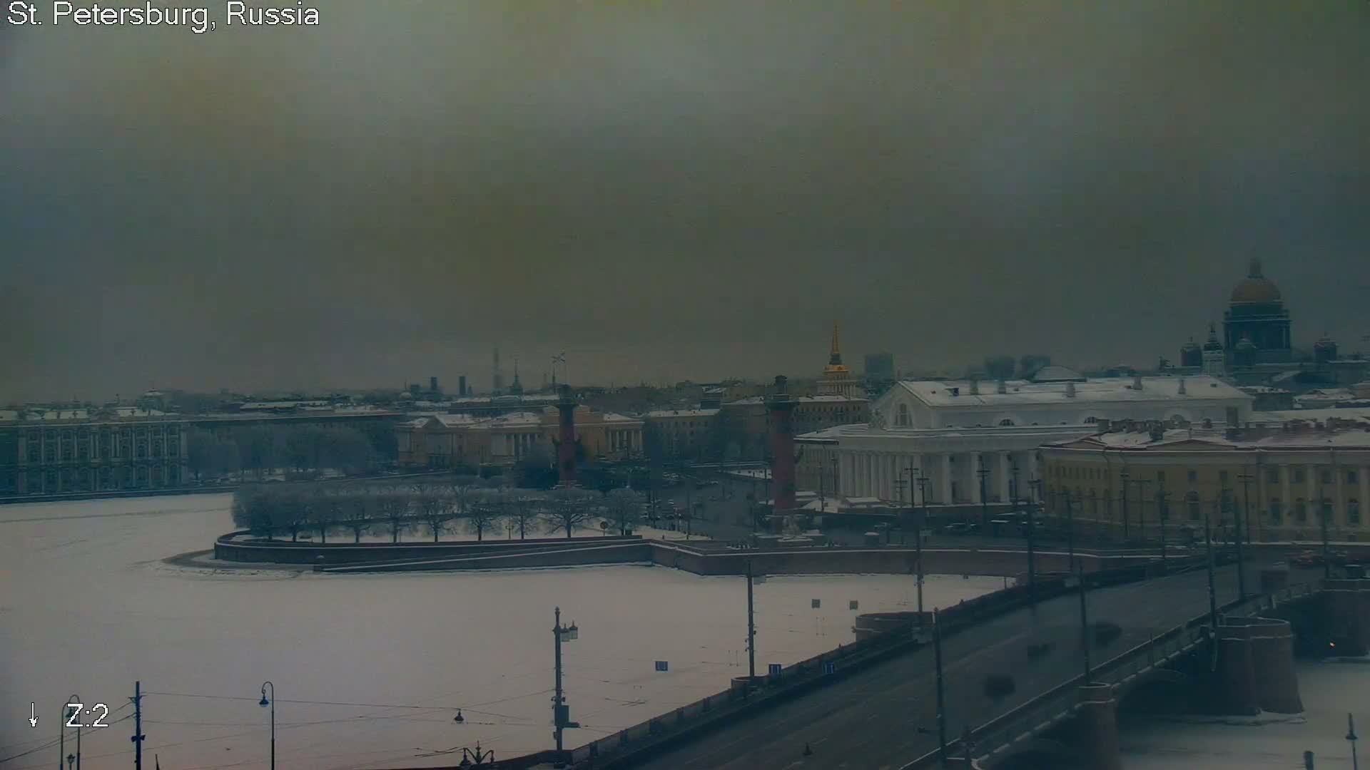 St. Petersburg City Panoramic from Petrogradsky Island Skyline Live Cam -Kronverkskoye, Petrogradsky, Saint Petersburg, Northwestern (Severo-Zapadnyy), Russia