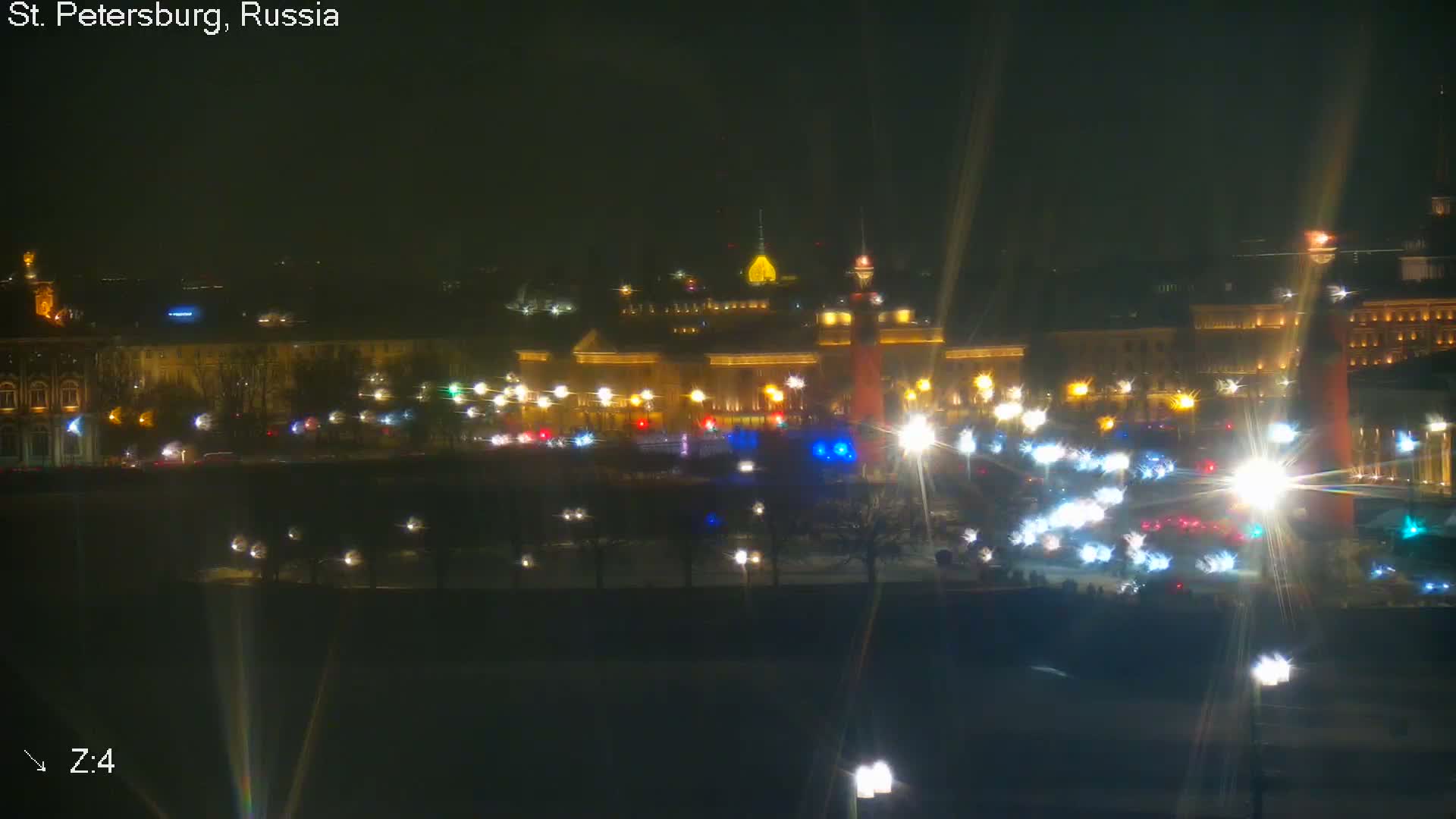 St. Petersburg City Panoramic from Petrogradsky Island Skyline Live Cam -Kronverkskoye, Petrogradsky, Saint Petersburg, Northwestern (Severo-Zapadnyy), Russia