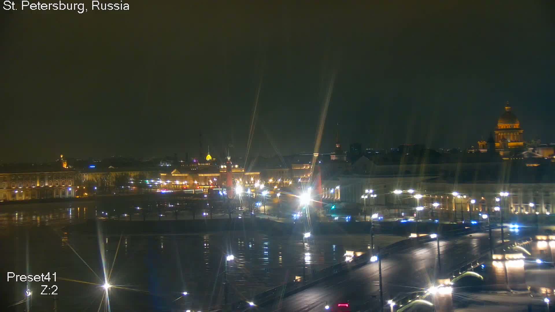 St. Petersburg City Panoramic from Petrogradsky Island Skyline Live Cam -Kronverkskoye, Petrogradsky, Saint Petersburg, Northwestern (Severo-Zapadnyy), Russia
