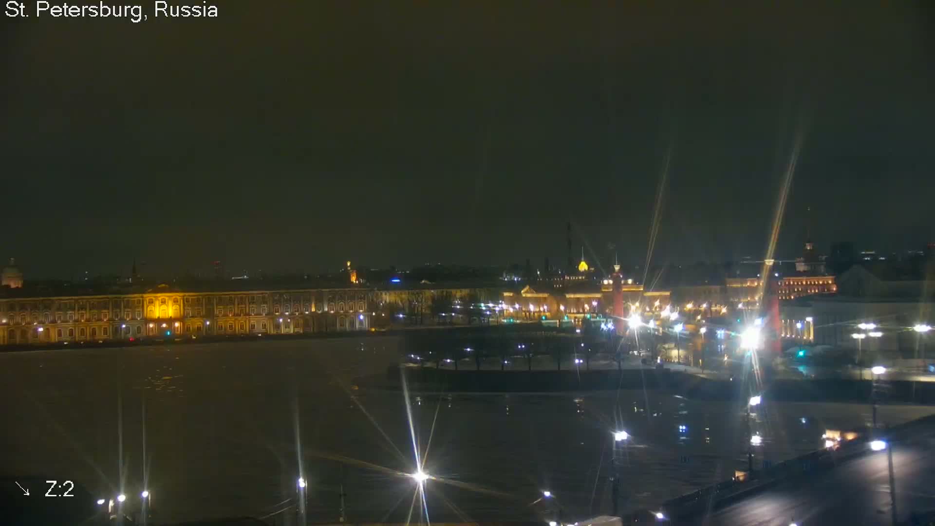 St. Petersburg City Panoramic from Petrogradsky Island Skyline Live Cam -Kronverkskoye, Petrogradsky, Saint Petersburg, Northwestern (Severo-Zapadnyy), Russia