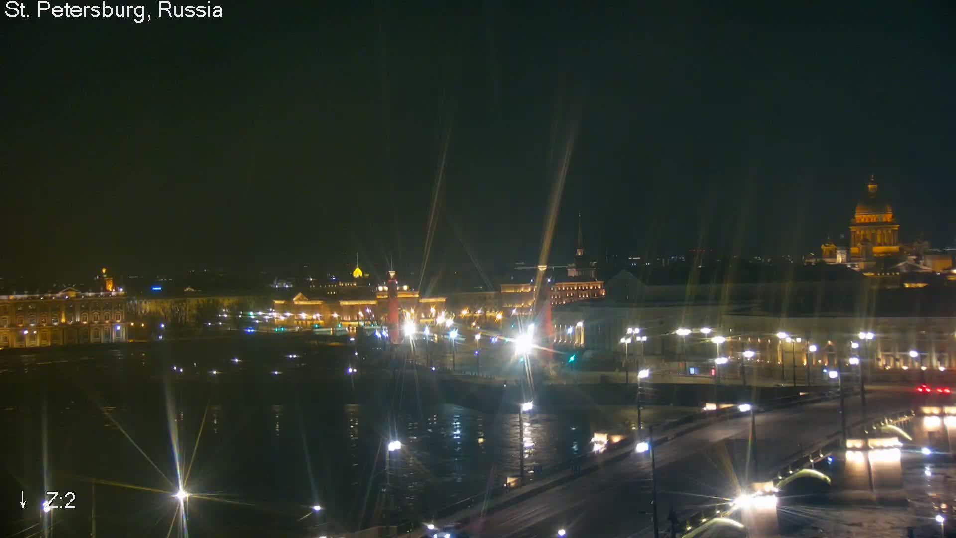 St. Petersburg City Panoramic from Petrogradsky Island Skyline Live Cam -Kronverkskoye, Petrogradsky, Saint Petersburg, Northwestern (Severo-Zapadnyy), Russia
