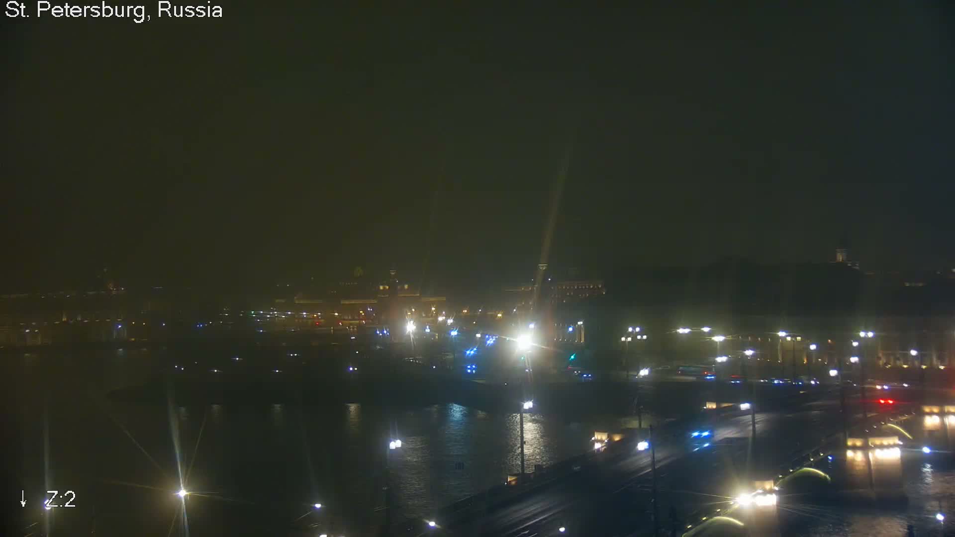 St. Petersburg City Panoramic from Petrogradsky Island Skyline Live Cam -Kronverkskoye, Petrogradsky, Saint Petersburg, Northwestern (Severo-Zapadnyy), Russia