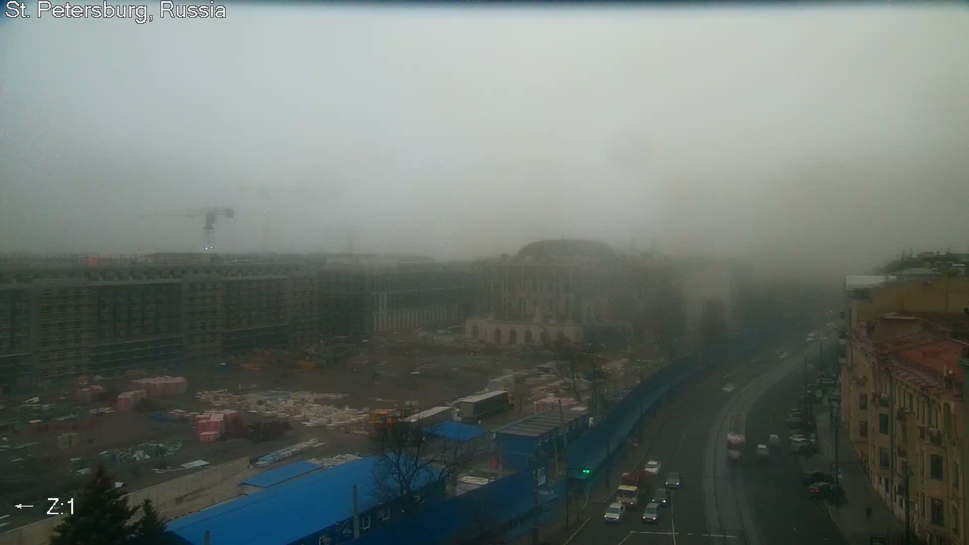 St. Petersburg City Panoramic from Petrogradsky Island Skyline Live Cam -Kronverkskoye, Petrogradsky, Saint Petersburg, Northwestern (Severo-Zapadnyy), Russia