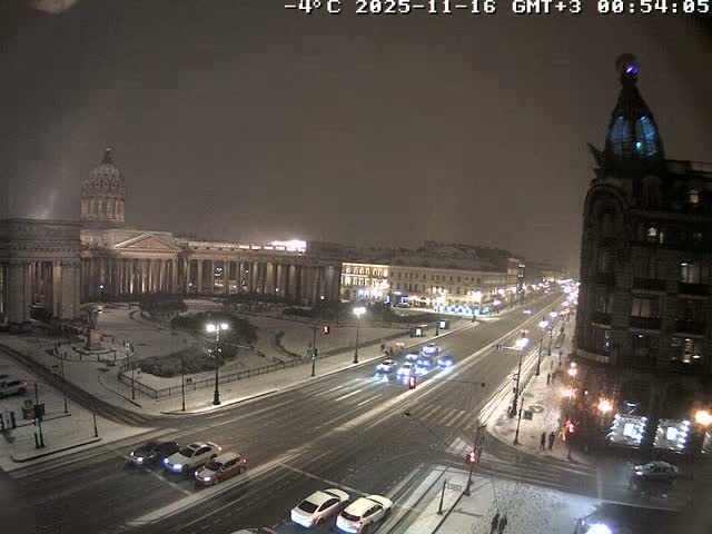 Museum of Russian Historic Cruiser Ship/Aurora Concert Hall & East St. Petersburg Skyline Live Cam - Posadsky, Petrogradsky, Saint Petersburg, Northwestern (Severo-Zapadnyy), Russia