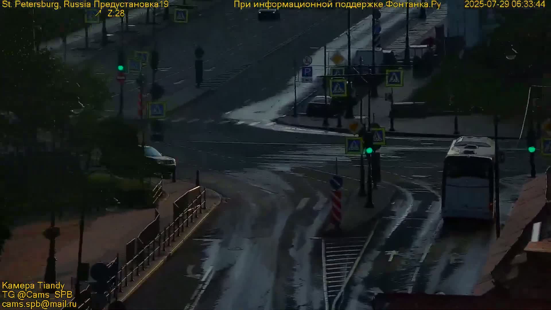 St. Petersburg Trinity Bridge (Troitsky Most) & South St. Petersburg Skyline Live Cam - Posadsky, Petrogradsky, Saint Petersburg, Northwestern (Severo-Zapadnyy), Russia