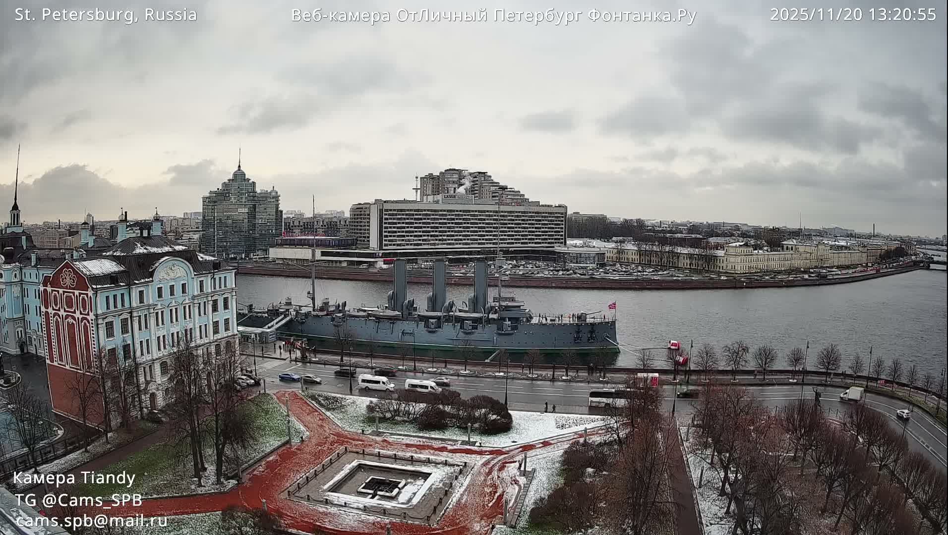 St. Petersburg Trinity Bridge (Troitsky Most) & South St. Petersburg Skyline Live Cam - Posadsky, Petrogradsky, Saint Petersburg, Northwestern (Severo-Zapadnyy), Russia