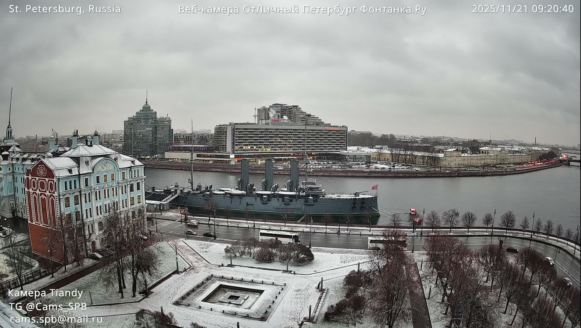 St. Petersburg Trinity Bridge (Troitsky Most) & South St. Petersburg Skyline Live Cam - Posadsky, Petrogradsky, Saint Petersburg, Northwestern (Severo-Zapadnyy), Russia