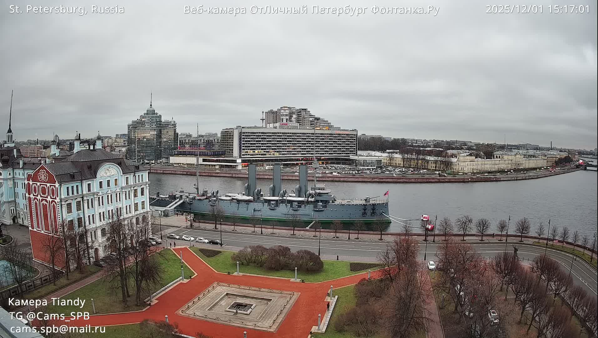 St. Petersburg Trinity Bridge (Troitsky Most) & South St. Petersburg Skyline Live Cam - Posadsky, Petrogradsky, Saint Petersburg, Northwestern (Severo-Zapadnyy), Russia