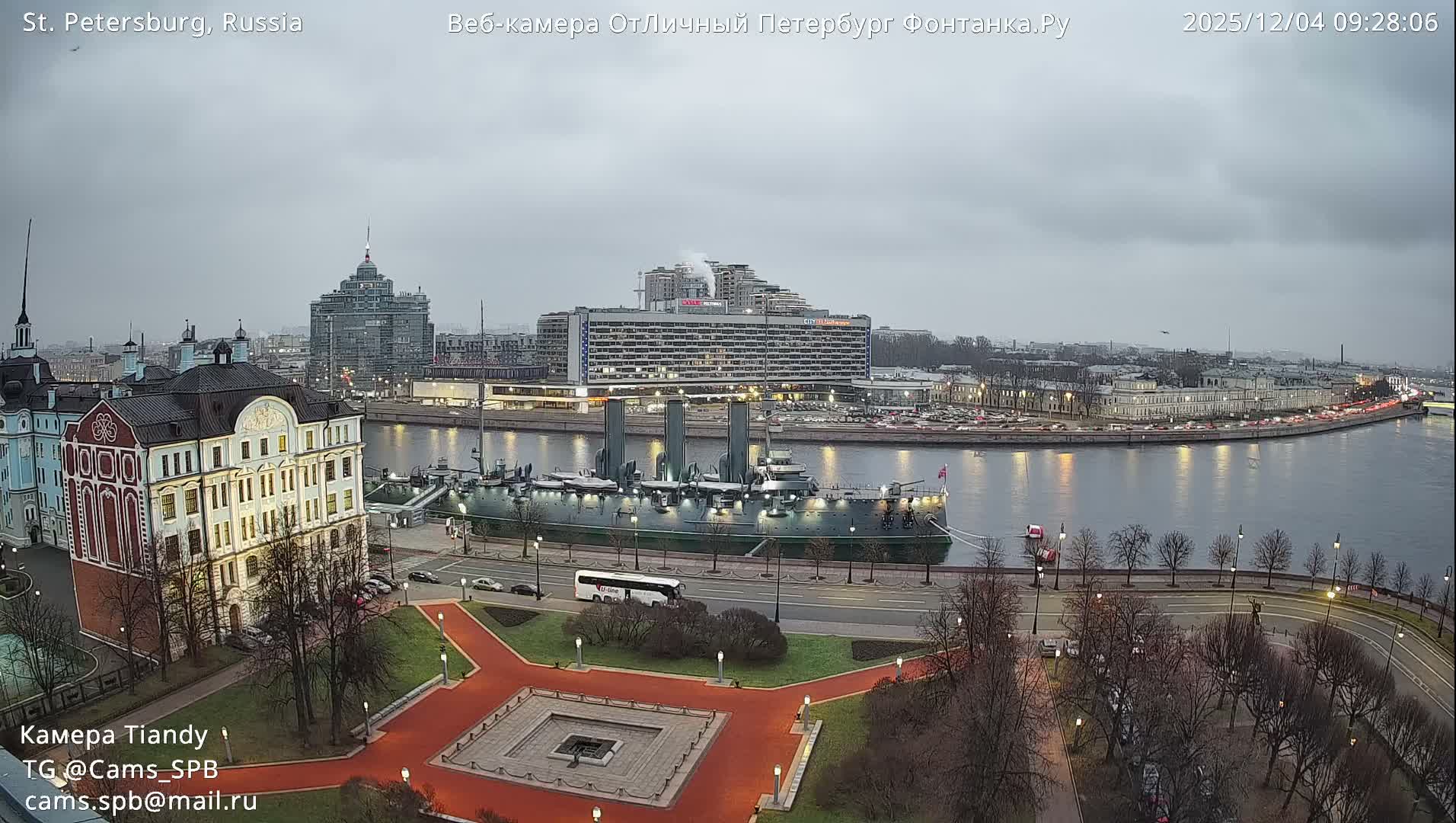 St. Petersburg Trinity Bridge (Troitsky Most) & South St. Petersburg Skyline Live Cam - Posadsky, Petrogradsky, Saint Petersburg, Northwestern (Severo-Zapadnyy), Russia
