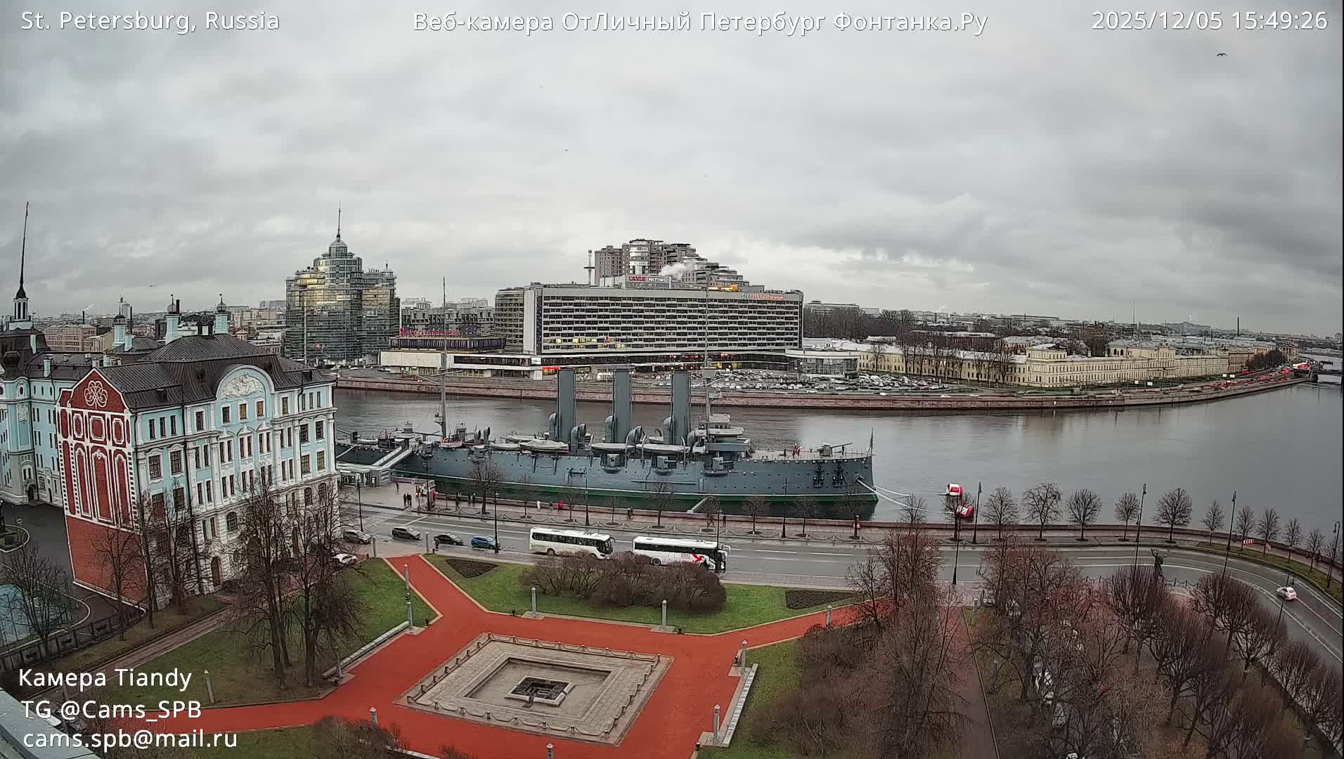 St. Petersburg Trinity Bridge (Troitsky Most) & South St. Petersburg Skyline Live Cam - Posadsky, Petrogradsky, Saint Petersburg, Northwestern (Severo-Zapadnyy), Russia