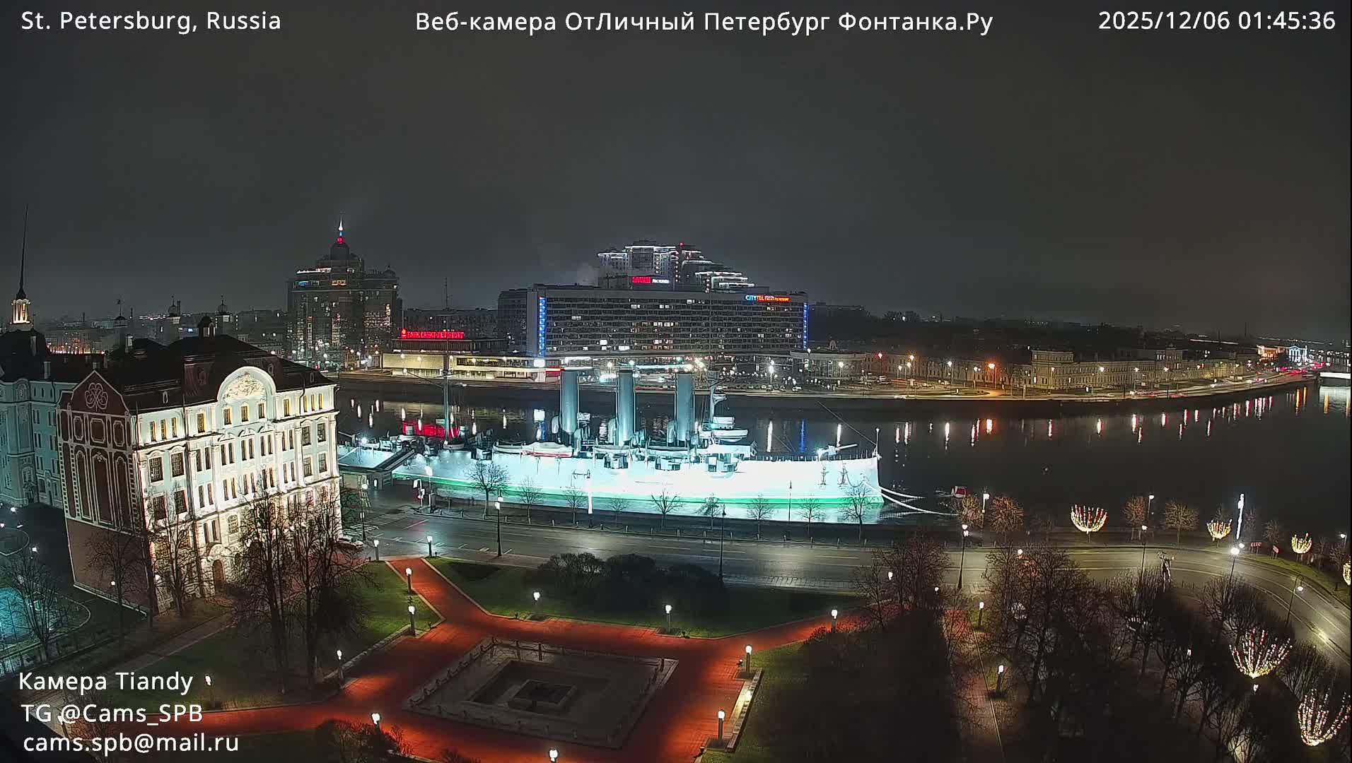 St. Petersburg Trinity Bridge (Troitsky Most) & South St. Petersburg Skyline Live Cam - Posadsky, Petrogradsky, Saint Petersburg, Northwestern (Severo-Zapadnyy), Russia