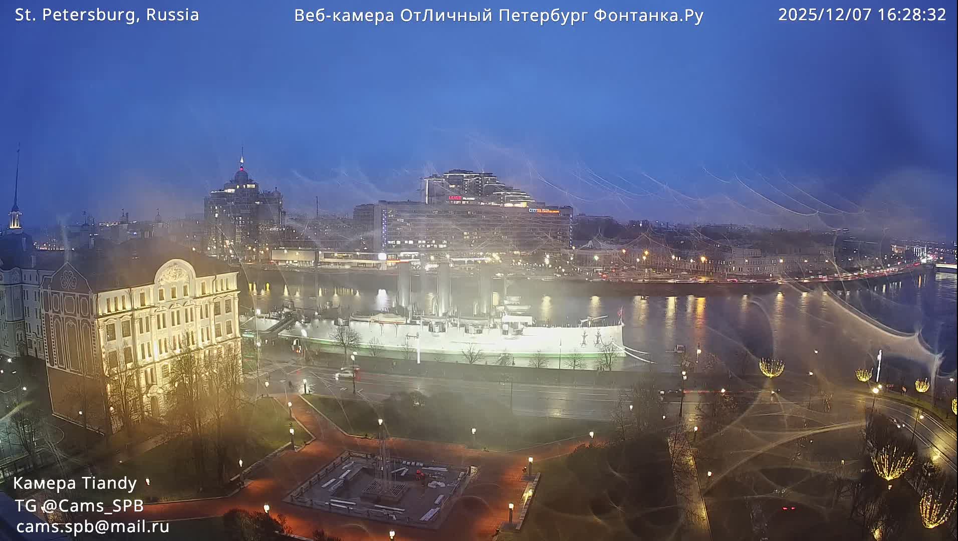 St. Petersburg Trinity Bridge (Troitsky Most) & South St. Petersburg Skyline Live Cam - Posadsky, Petrogradsky, Saint Petersburg, Northwestern (Severo-Zapadnyy), Russia