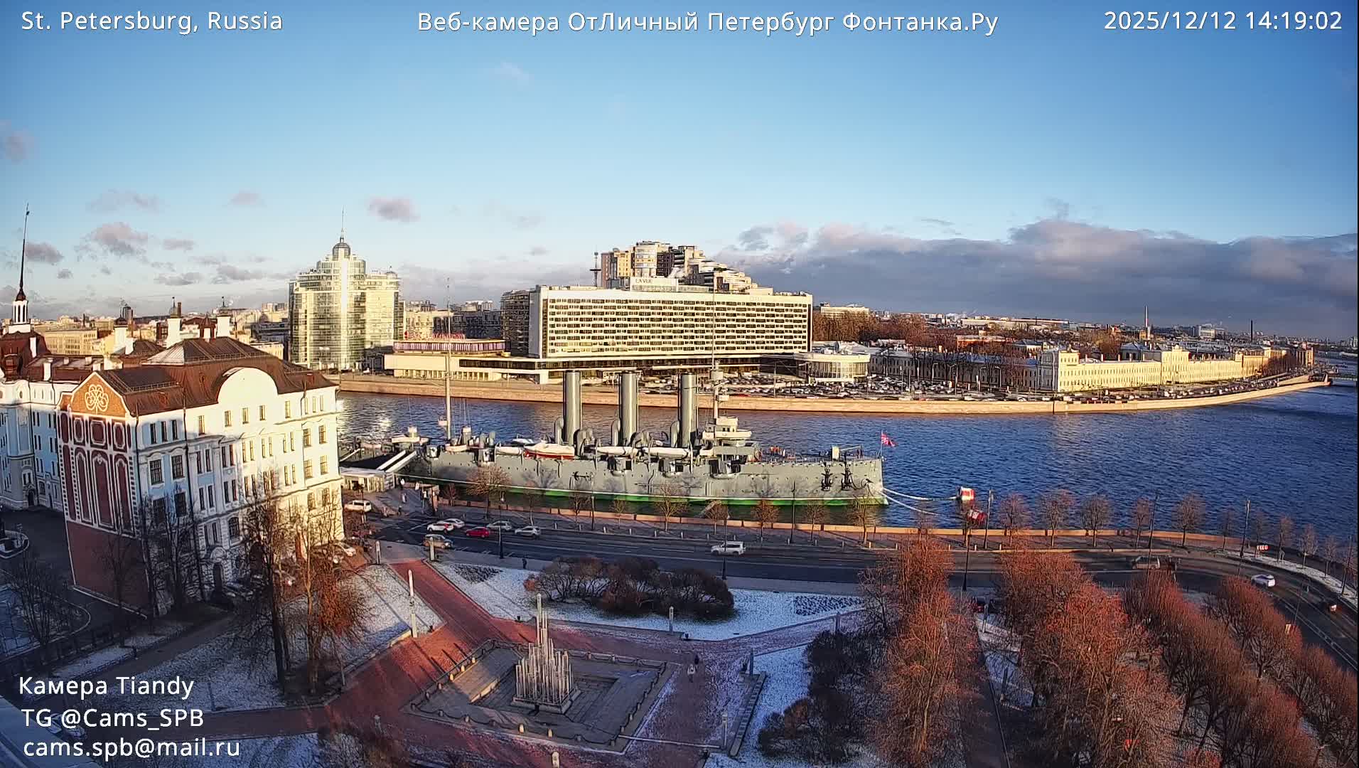 St. Petersburg Trinity Bridge (Troitsky Most) & South St. Petersburg Skyline Live Cam - Posadsky, Petrogradsky, Saint Petersburg, Northwestern (Severo-Zapadnyy), Russia