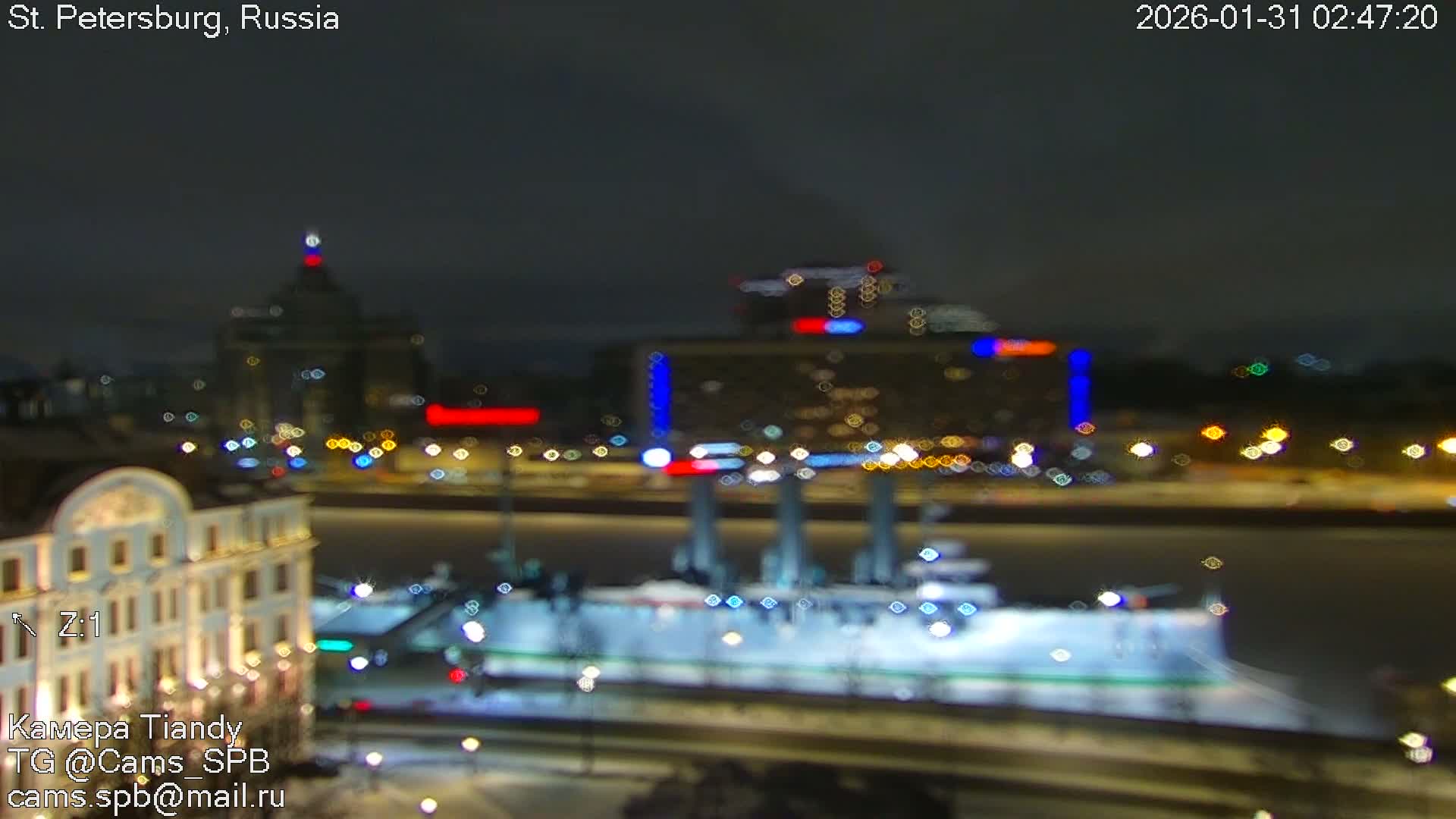 St. Petersburg Trinity Bridge (Troitsky Most) & South St. Petersburg Skyline Live Cam - Posadsky, Petrogradsky, Saint Petersburg, Northwestern (Severo-Zapadnyy), Russia