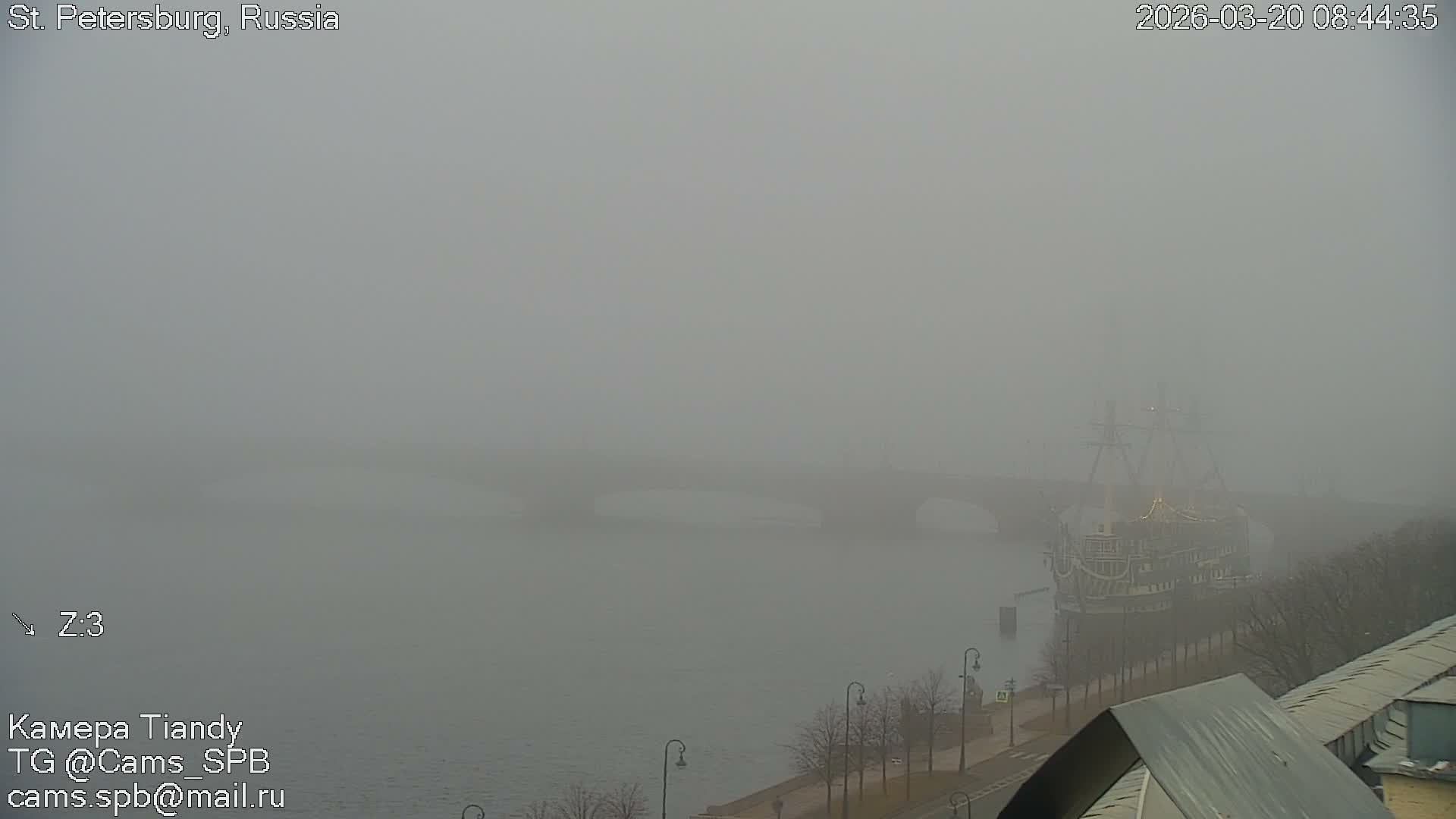 St. Petersburg Trinity Bridge (Troitsky Most) & South St. Petersburg Skyline Live Cam - Posadsky, Petrogradsky, Saint Petersburg, Northwestern (Severo-Zapadnyy), Russia
