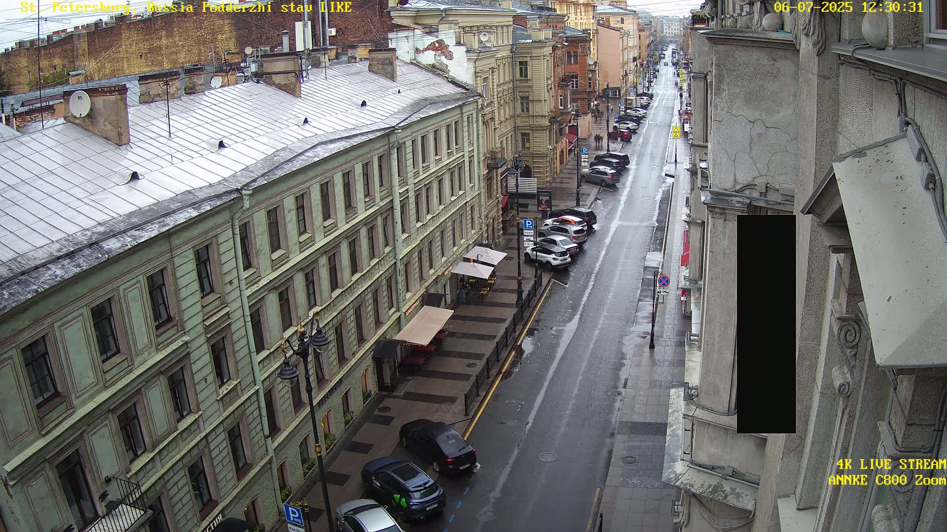 St. Petersburg, Rubinstein Street Live Cam - Vladimirsky, Tsentralny, Saint Petersburg, Northwestern (Severo-Zapadnyy), Russia