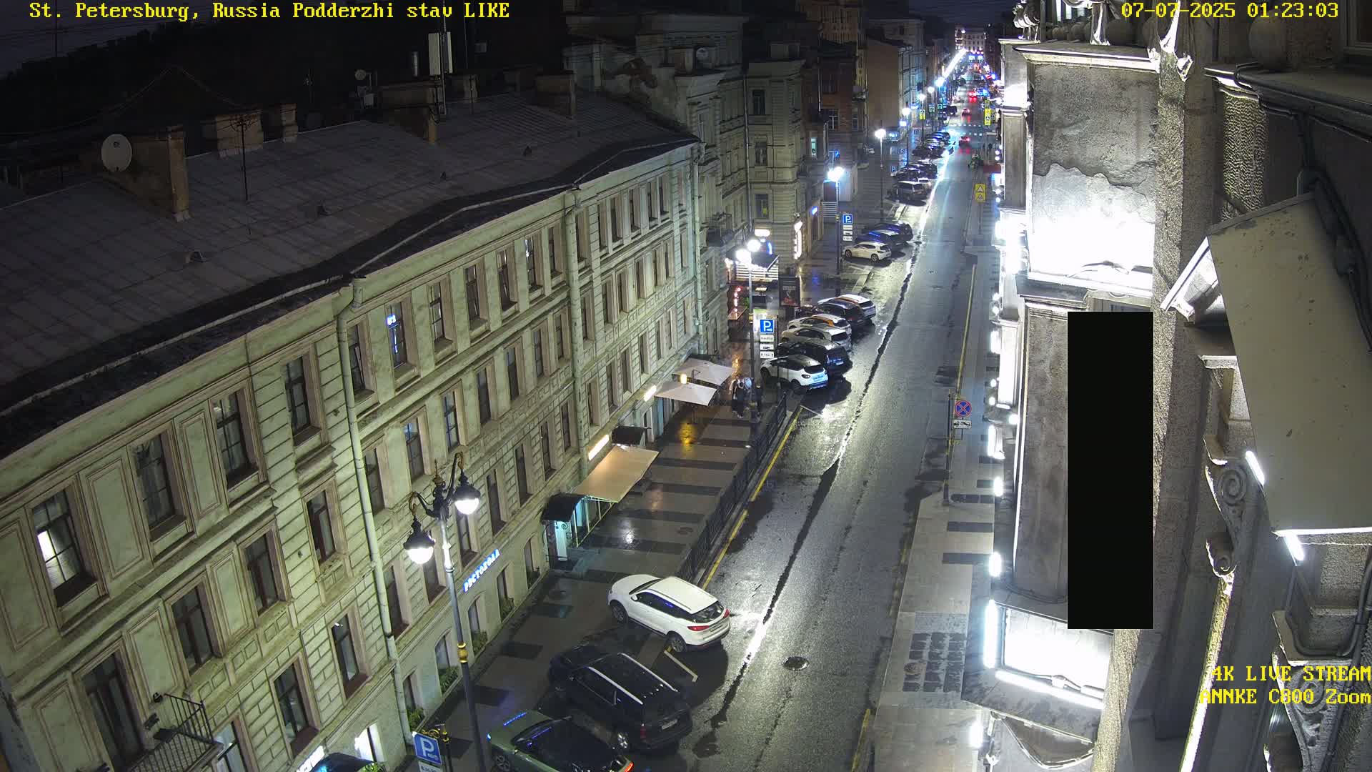 St. Petersburg, Rubinstein Street Live Cam - Vladimirsky, Tsentralny, Saint Petersburg, Northwestern (Severo-Zapadnyy), Russia