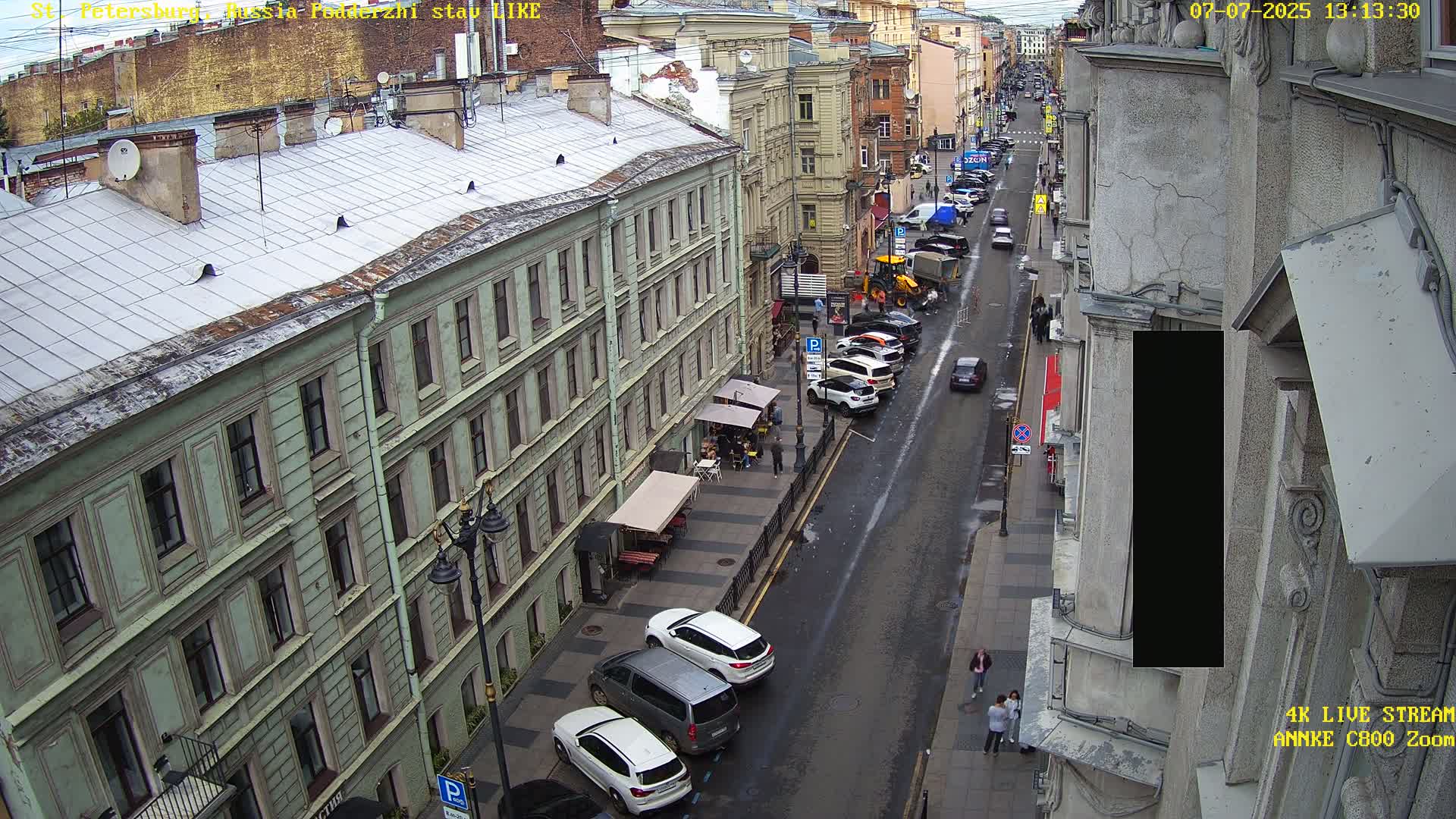 St. Petersburg, Rubinstein Street Live Cam - Vladimirsky, Tsentralny, Saint Petersburg, Northwestern (Severo-Zapadnyy), Russia