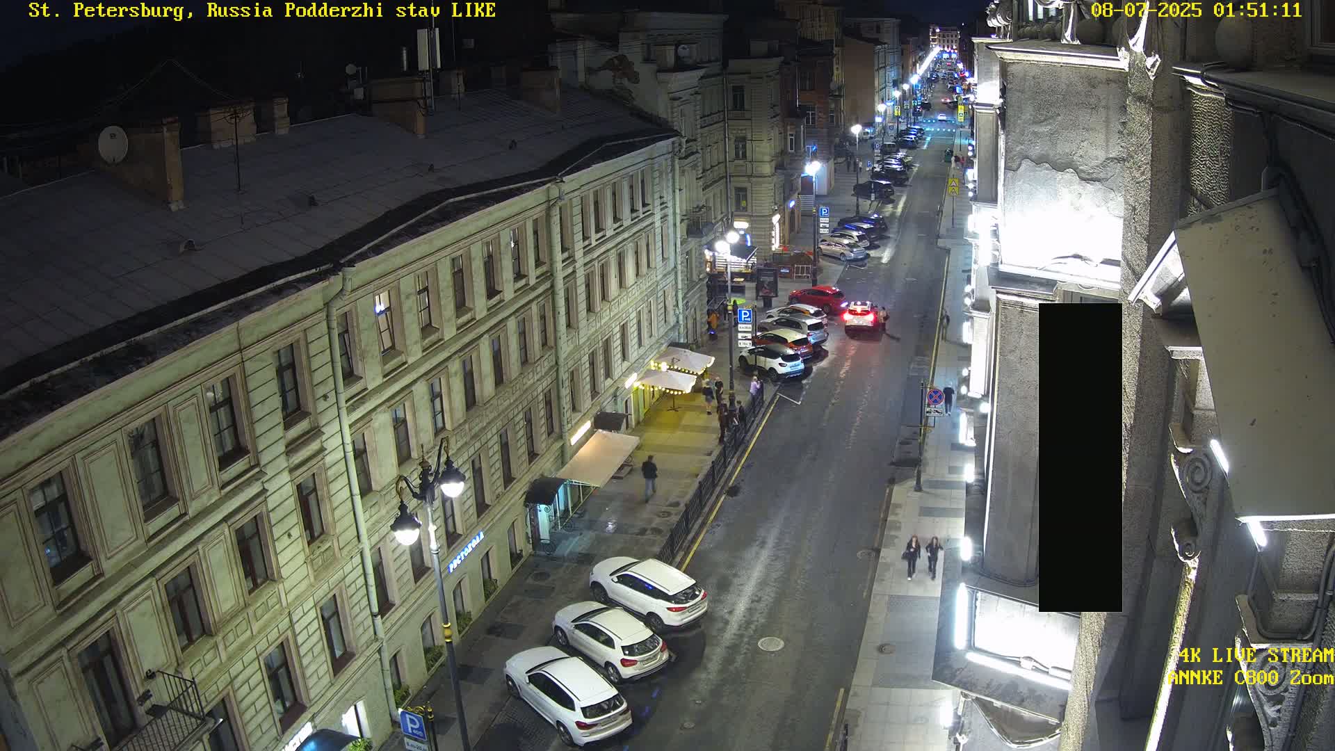 St. Petersburg, Rubinstein Street Live Cam - Vladimirsky, Tsentralny, Saint Petersburg, Northwestern (Severo-Zapadnyy), Russia