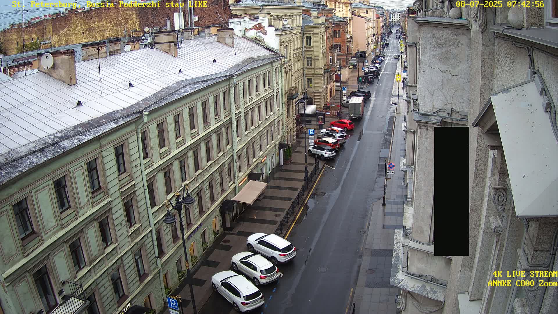 St. Petersburg, Rubinstein Street Live Cam - Vladimirsky, Tsentralny, Saint Petersburg, Northwestern (Severo-Zapadnyy), Russia
