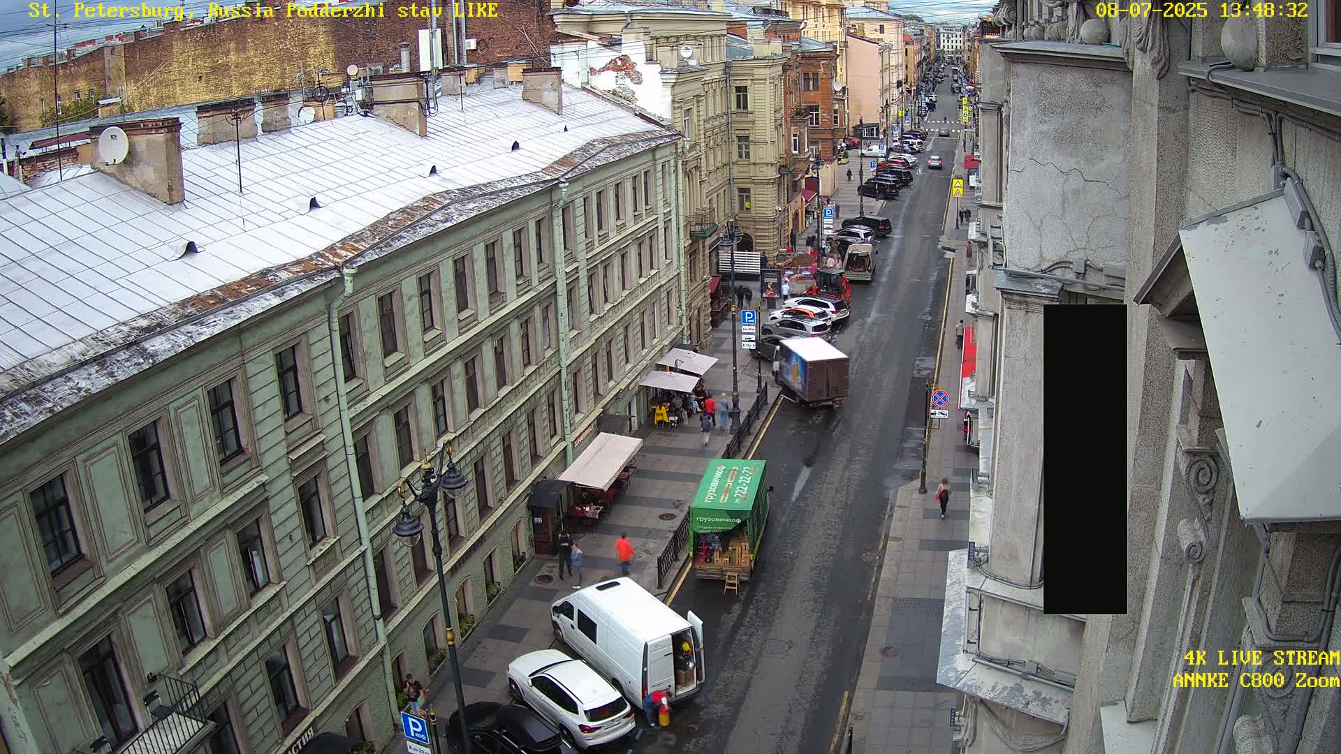 St. Petersburg, Rubinstein Street Live Cam - Vladimirsky, Tsentralny, Saint Petersburg, Northwestern (Severo-Zapadnyy), Russia