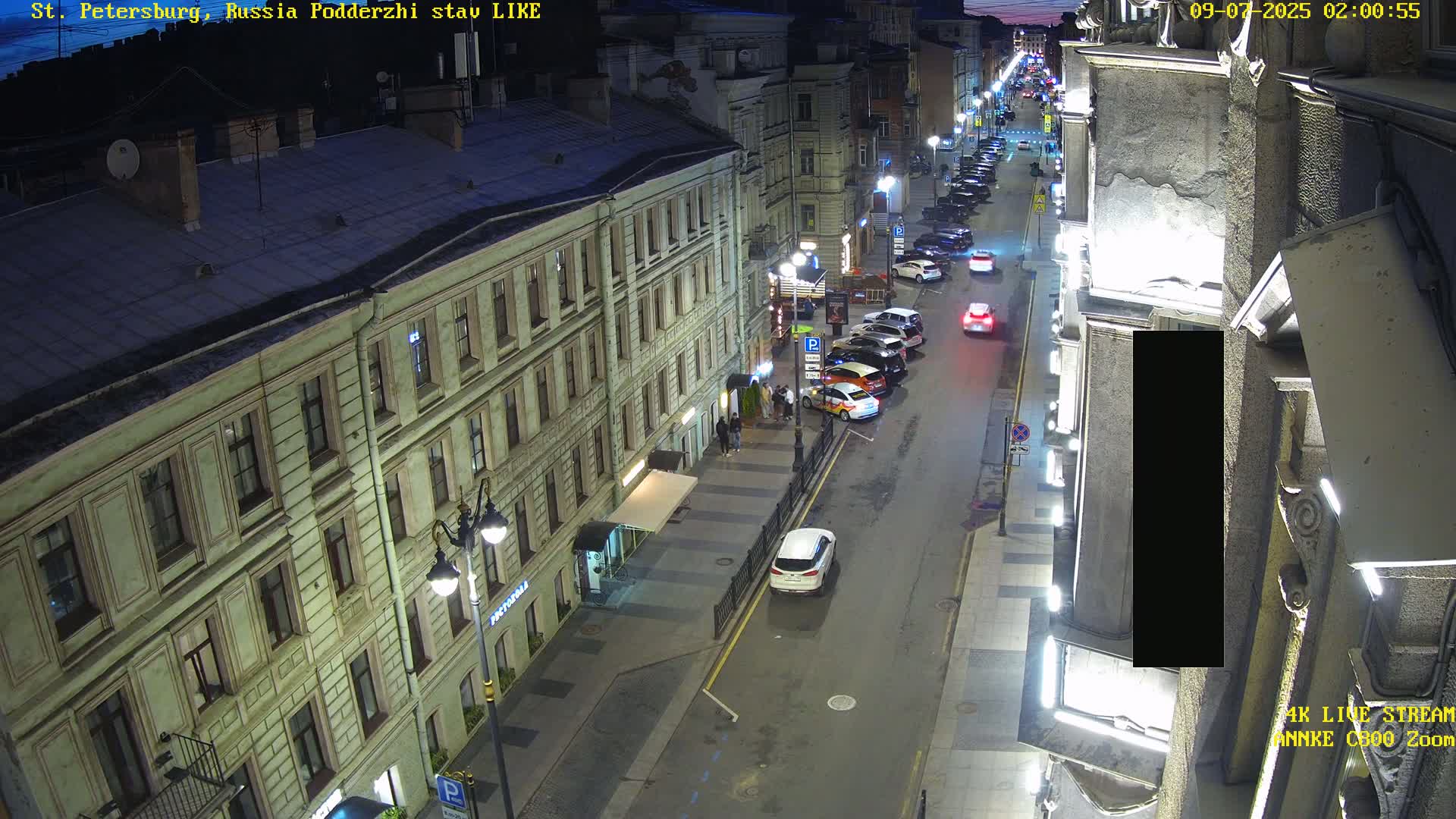 St. Petersburg, Rubinstein Street Live Cam - Vladimirsky, Tsentralny, Saint Petersburg, Northwestern (Severo-Zapadnyy), Russia