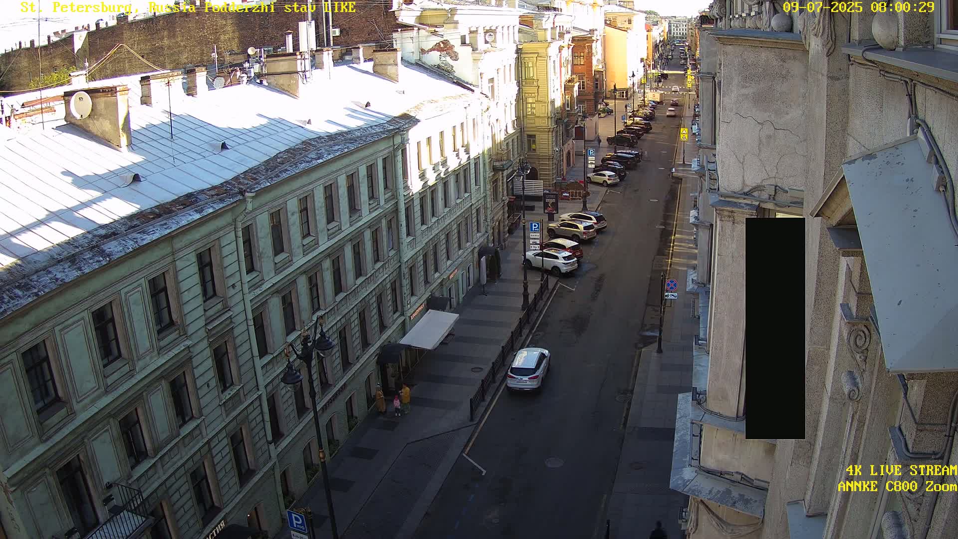 St. Petersburg, Rubinstein Street Live Cam - Vladimirsky, Tsentralny, Saint Petersburg, Northwestern (Severo-Zapadnyy), Russia