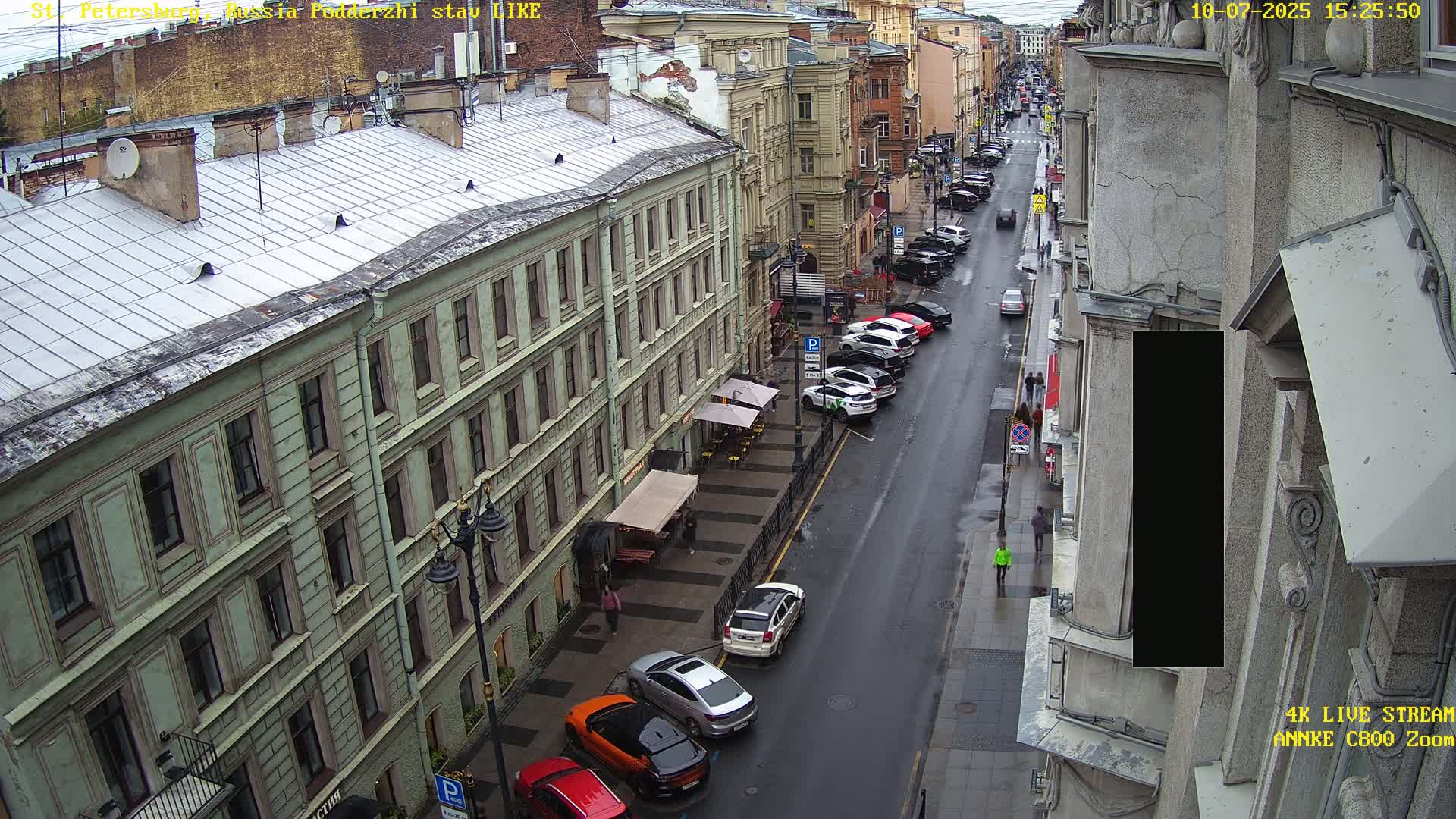 St. Petersburg, Rubinstein Street Live Cam - Vladimirsky, Tsentralny, Saint Petersburg, Northwestern (Severo-Zapadnyy), Russia