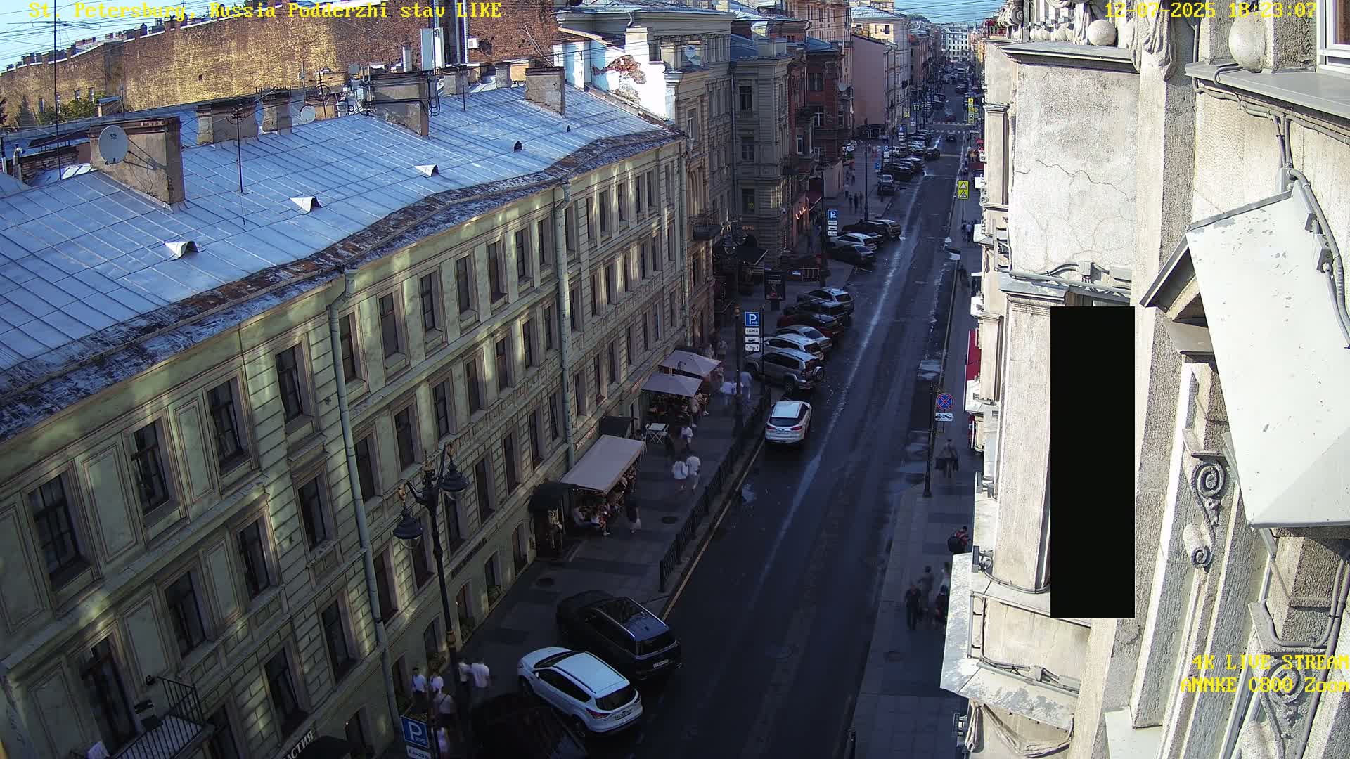 St. Petersburg, Rubinstein Street Live Cam - Vladimirsky, Tsentralny, Saint Petersburg, Northwestern (Severo-Zapadnyy), Russia