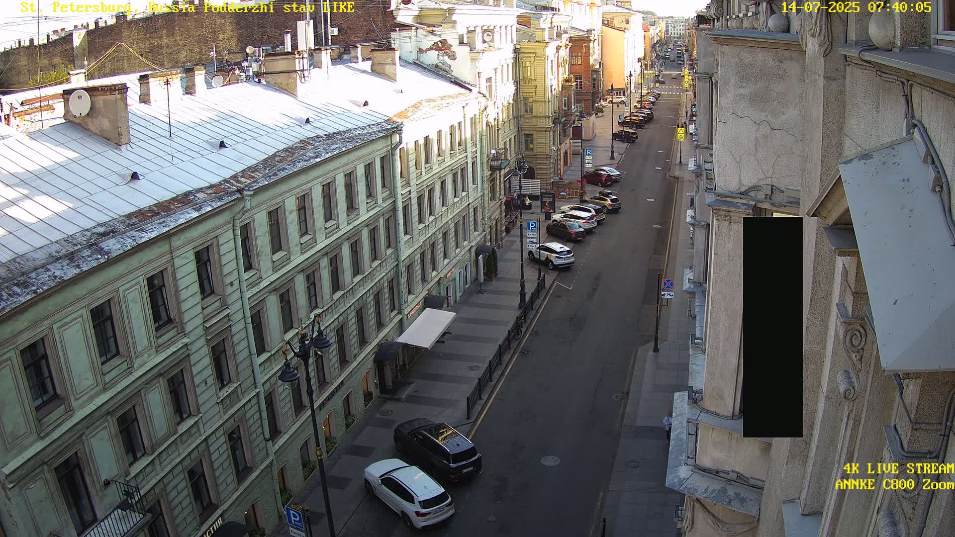 St. Petersburg, Rubinstein Street Live Cam - Vladimirsky, Tsentralny, Saint Petersburg, Northwestern (Severo-Zapadnyy), Russia