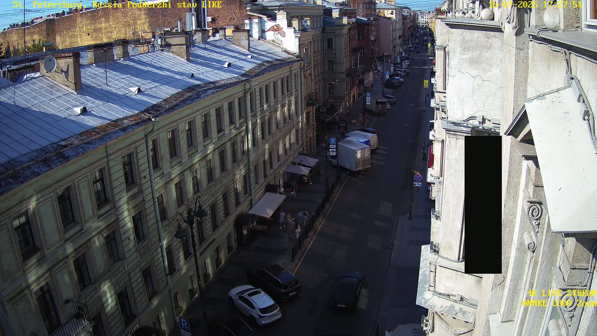 St. Petersburg, Rubinstein Street Live Cam - Vladimirsky, Tsentralny, Saint Petersburg, Northwestern (Severo-Zapadnyy), Russia