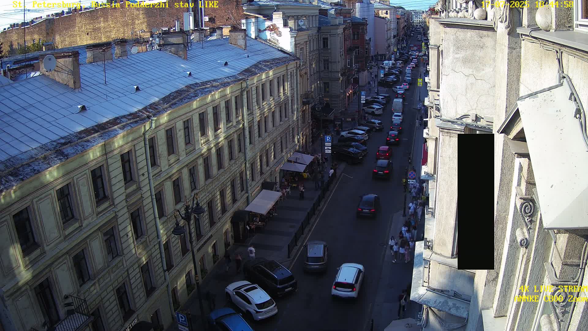 St. Petersburg, Rubinstein Street Live Cam - Vladimirsky, Tsentralny, Saint Petersburg, Northwestern (Severo-Zapadnyy), Russia