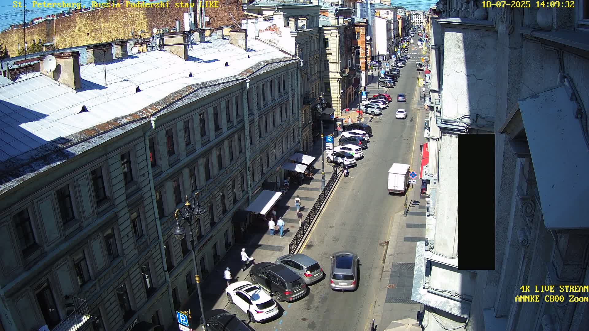 St. Petersburg, Rubinstein Street Live Cam - Vladimirsky, Tsentralny, Saint Petersburg, Northwestern (Severo-Zapadnyy), Russia
