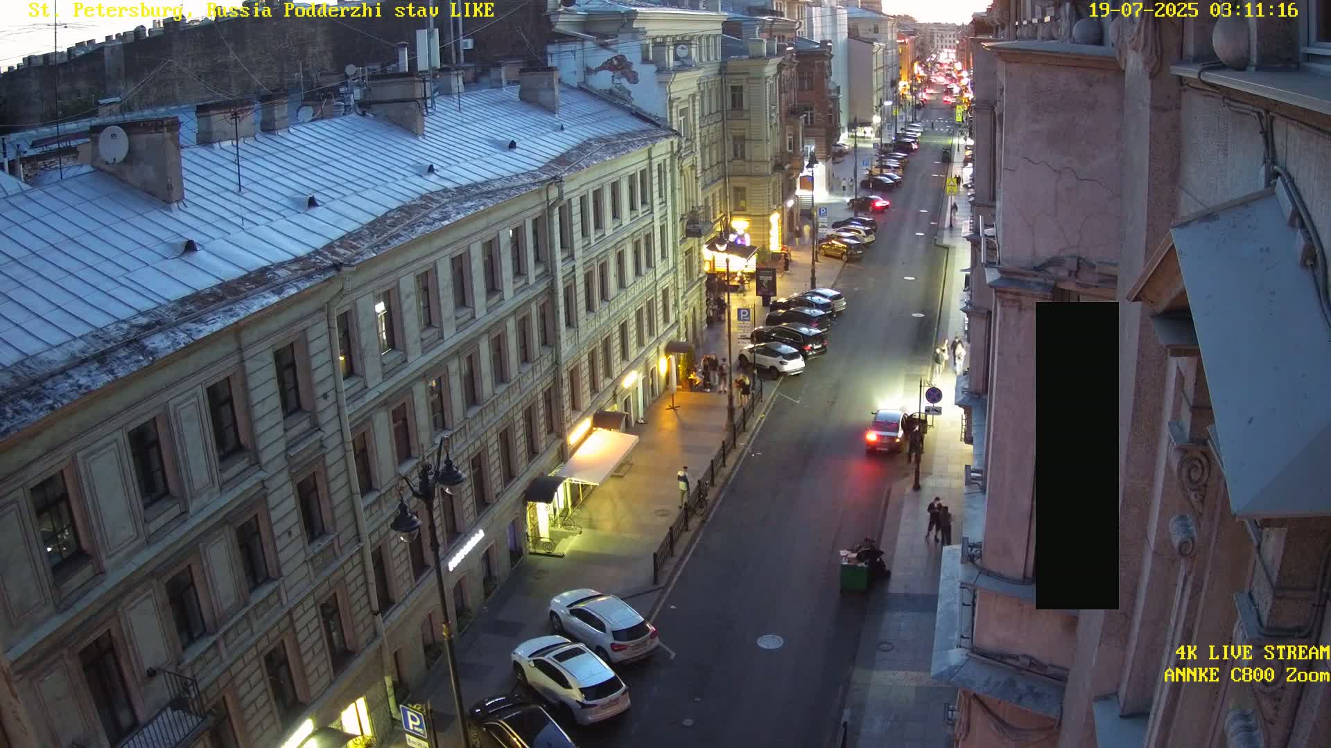 St. Petersburg, Rubinstein Street Live Cam - Vladimirsky, Tsentralny, Saint Petersburg, Northwestern (Severo-Zapadnyy), Russia