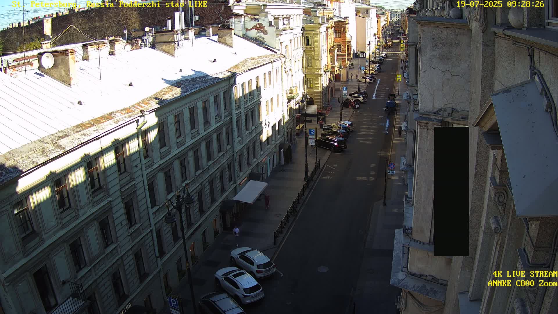 St. Petersburg, Rubinstein Street Live Cam - Vladimirsky, Tsentralny, Saint Petersburg, Northwestern (Severo-Zapadnyy), Russia