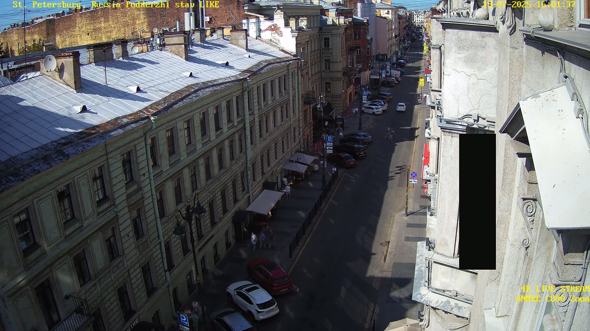St. Petersburg, Rubinstein Street Live Cam - Vladimirsky, Tsentralny, Saint Petersburg, Northwestern (Severo-Zapadnyy), Russia